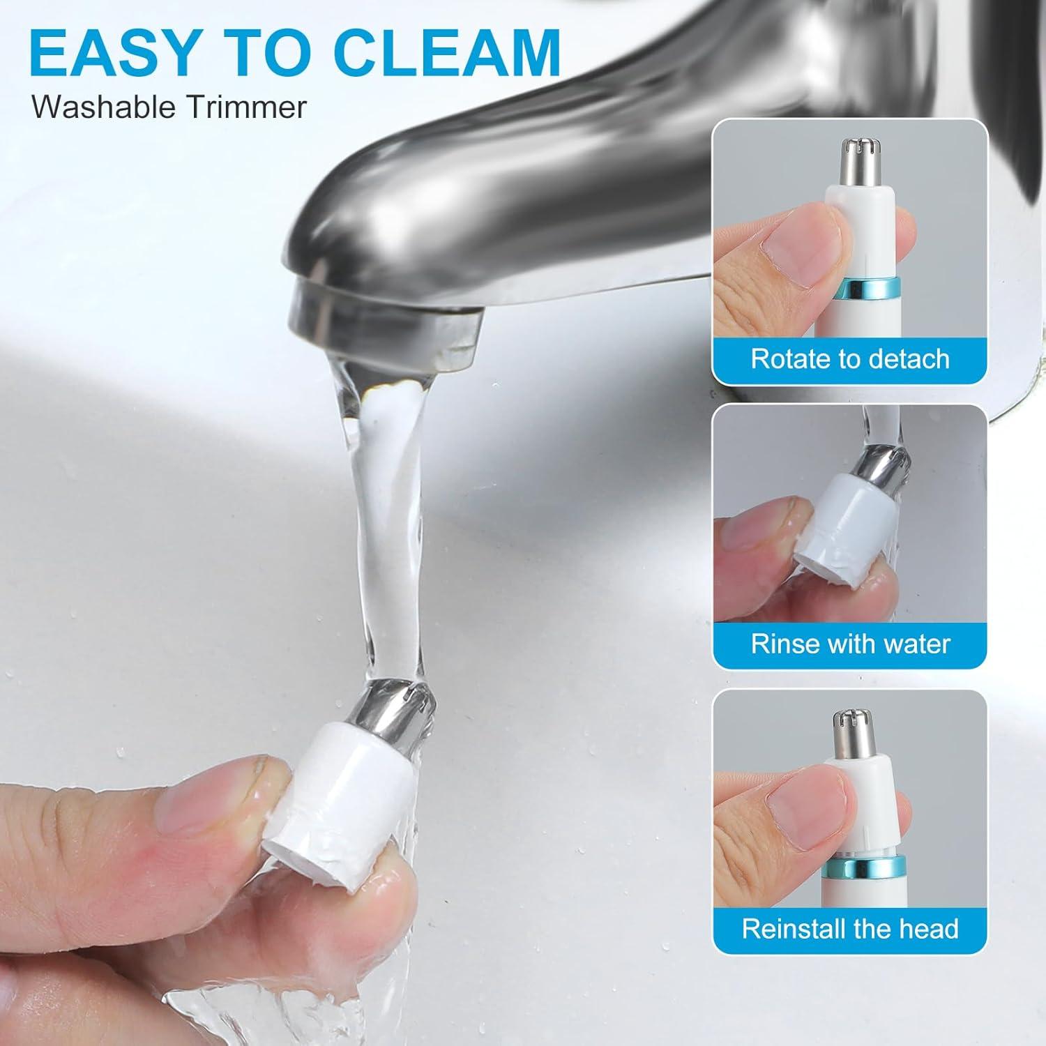 Recortador de Vello Nasal Areyzin para Mujeres, Compacto y Potente