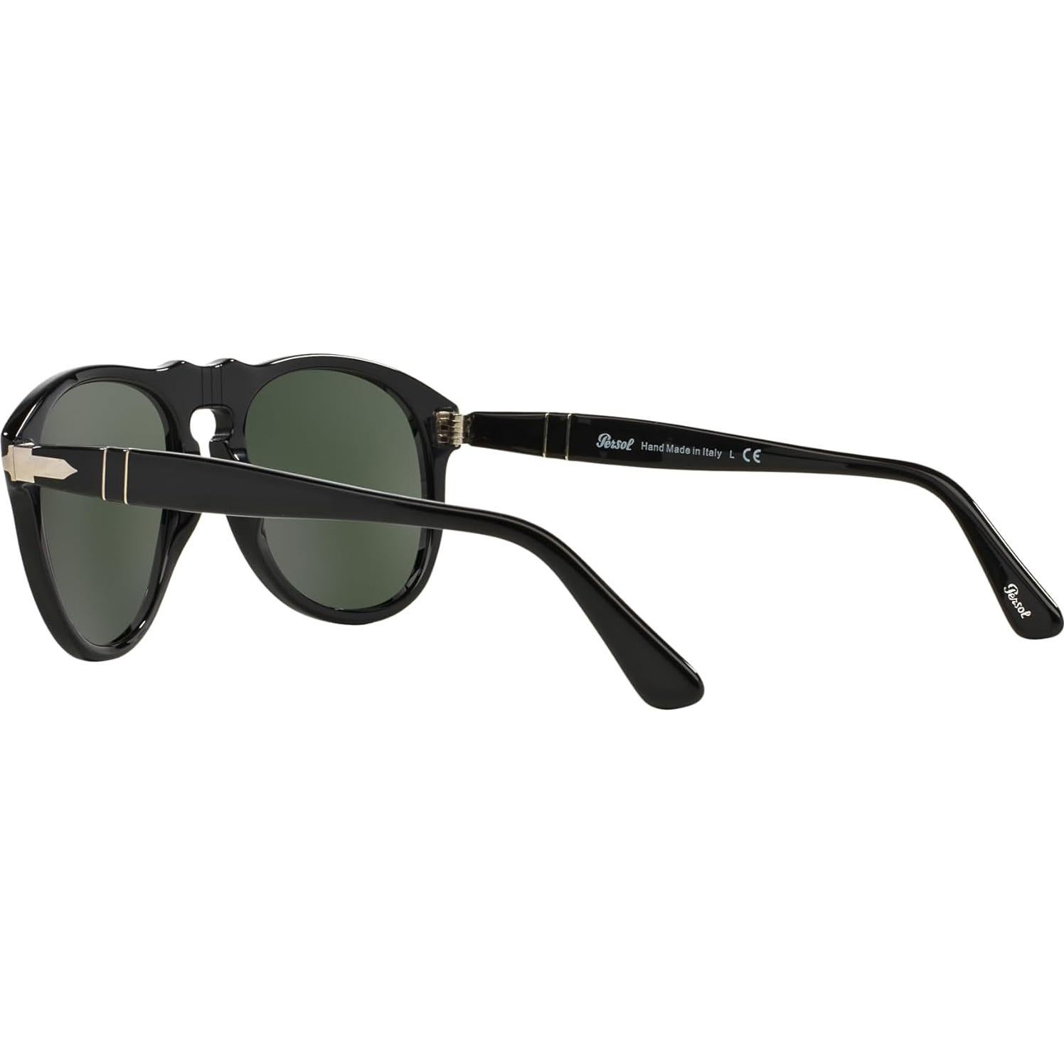 Gafas de sol Aviador Persol PO0649 Negro Verde 52mm