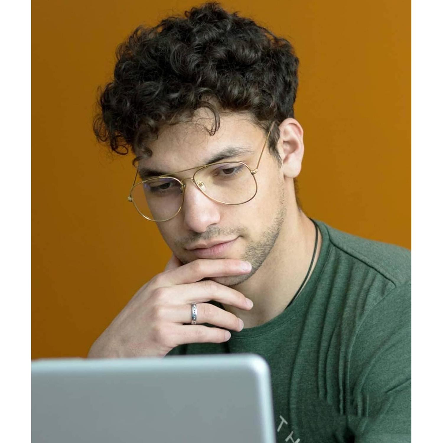 Gafas Aviador Clásicas ZMS3025 Metal Lentes Transparentes