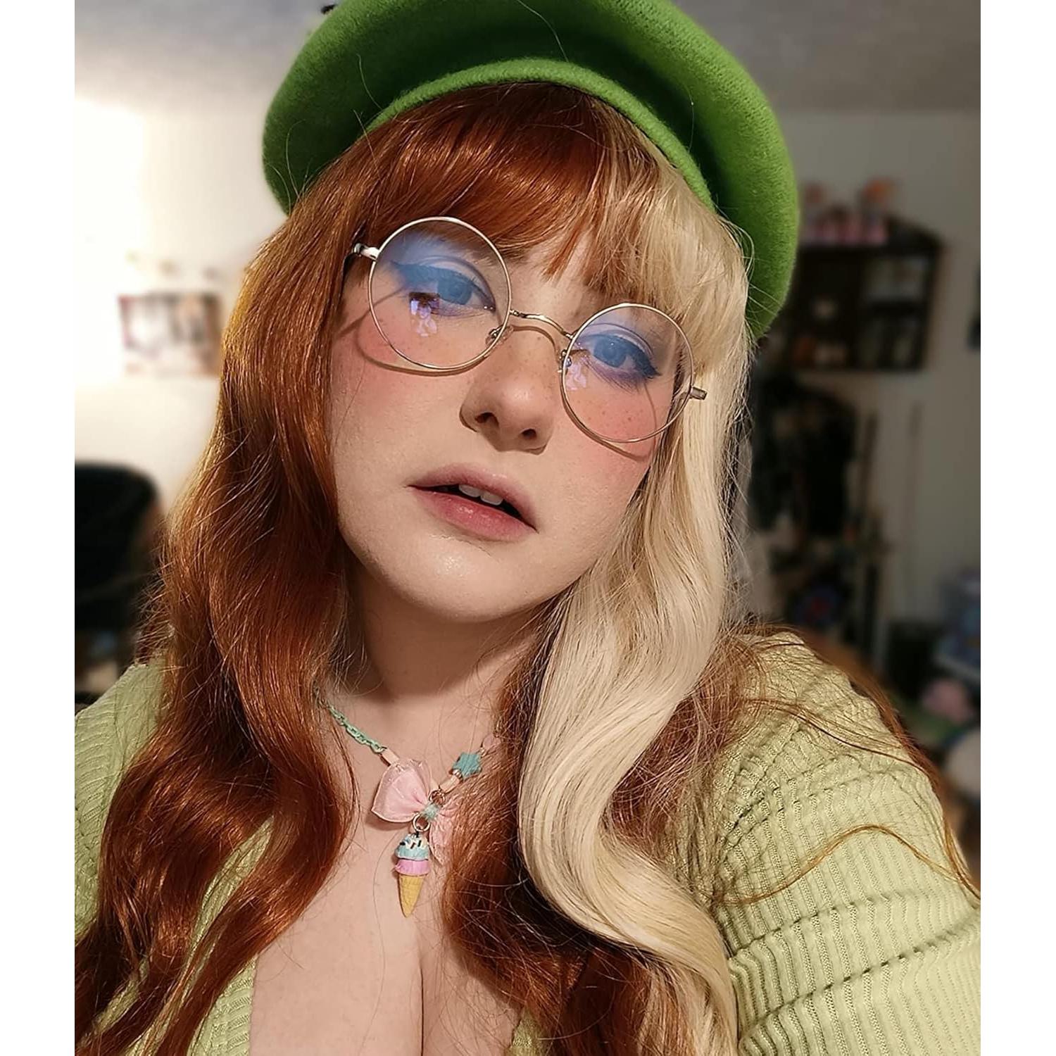 Gafas Redondas ZIMUSUN Oro Lentes Claros UV400