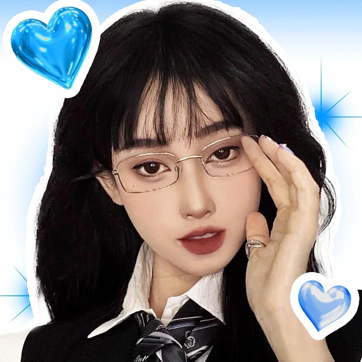 Gafas de Moda TJUTR Transparentes con Bloqueo Luz Azul