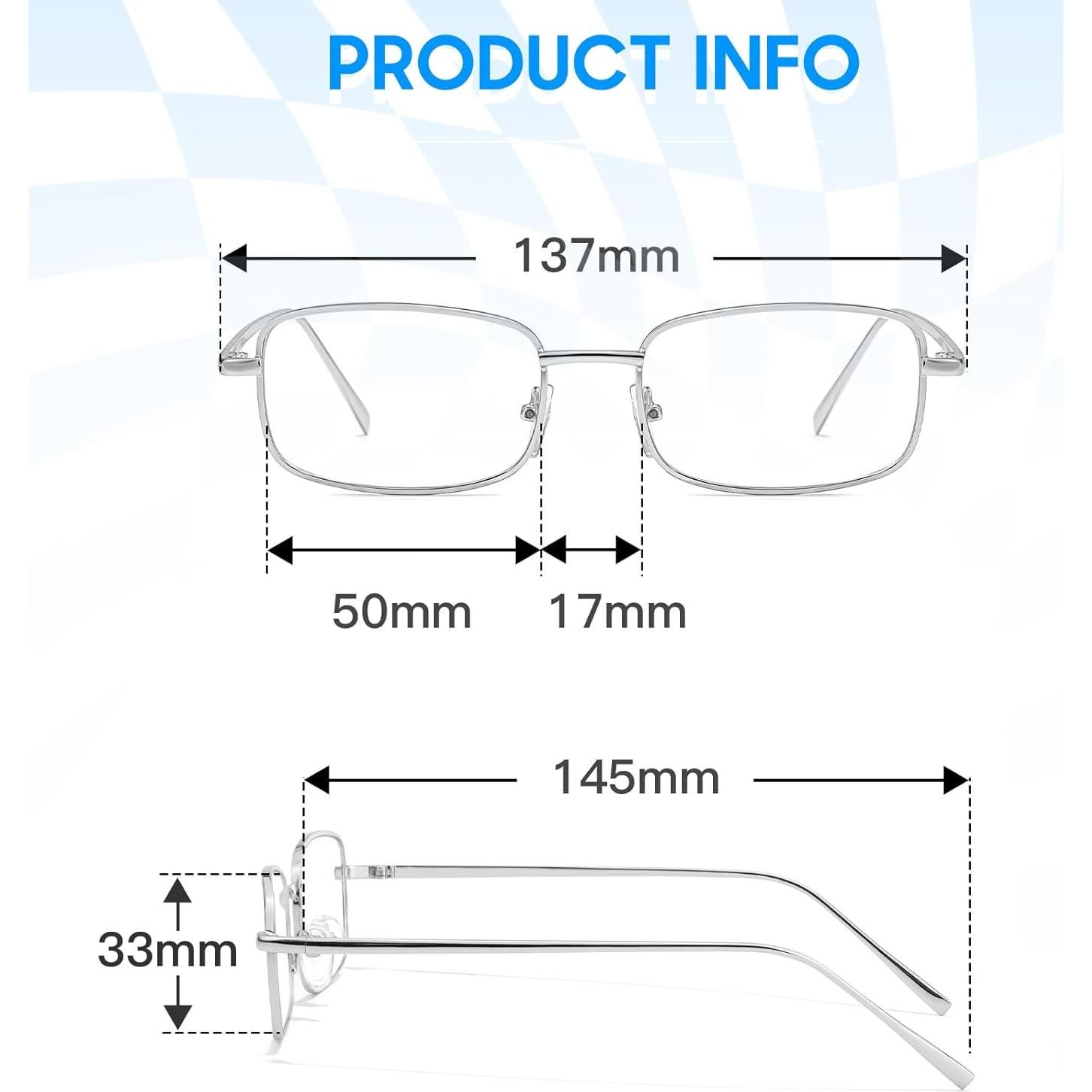 Gafas de Moda TJUTR Transparentes con Bloqueo Luz Azul