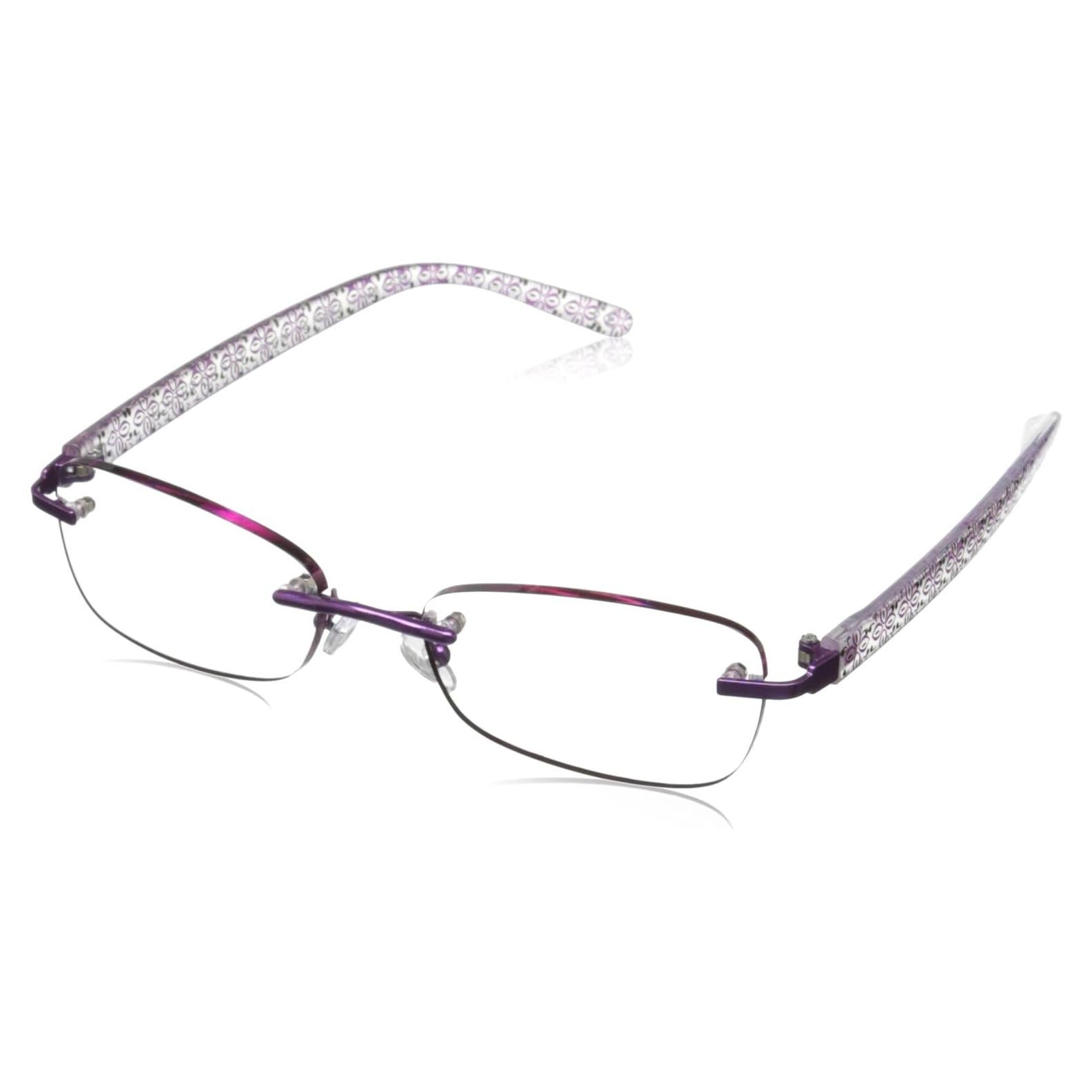 Gafas de lectura Daniella Foster Grant 2x Púrpura Transparente