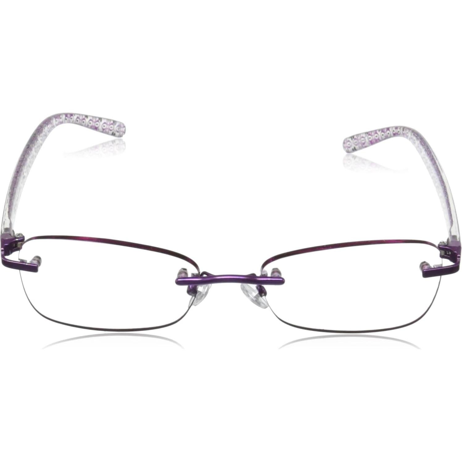 Gafas de lectura Daniella Foster Grant 2x Púrpura Transparente