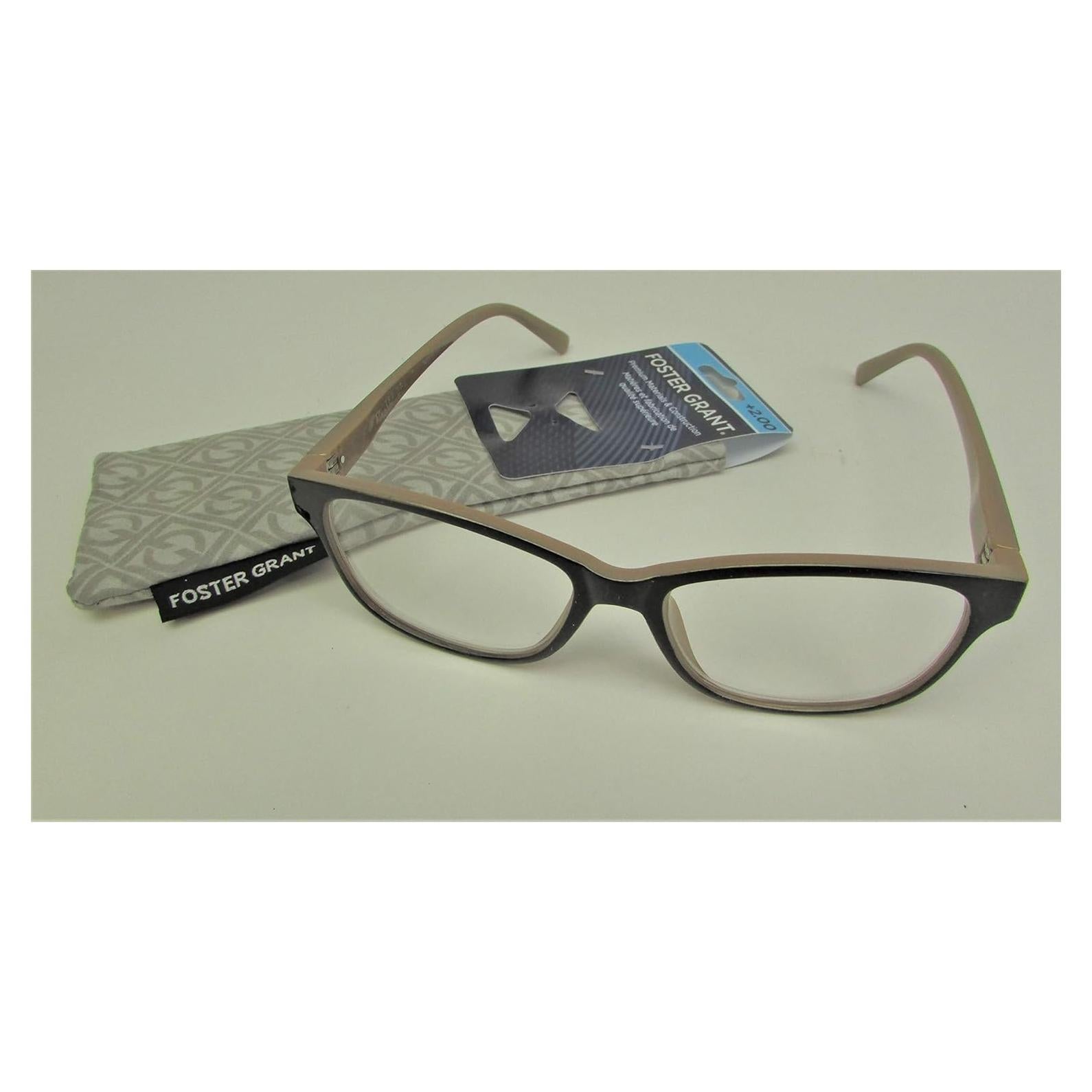 Gafas de lectura Foster Grant Kinsey +2.75 negras para mujer