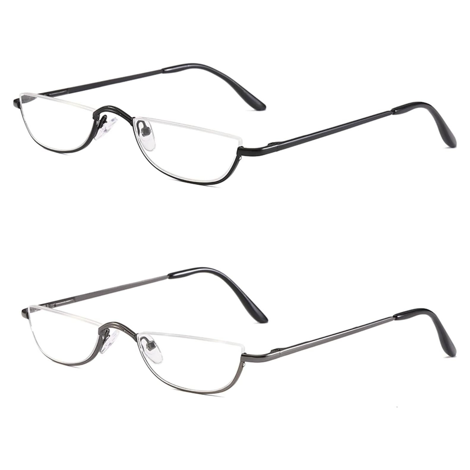 Gafas de Lectura KoKoBin 2 Pares Media Montura 2.5x