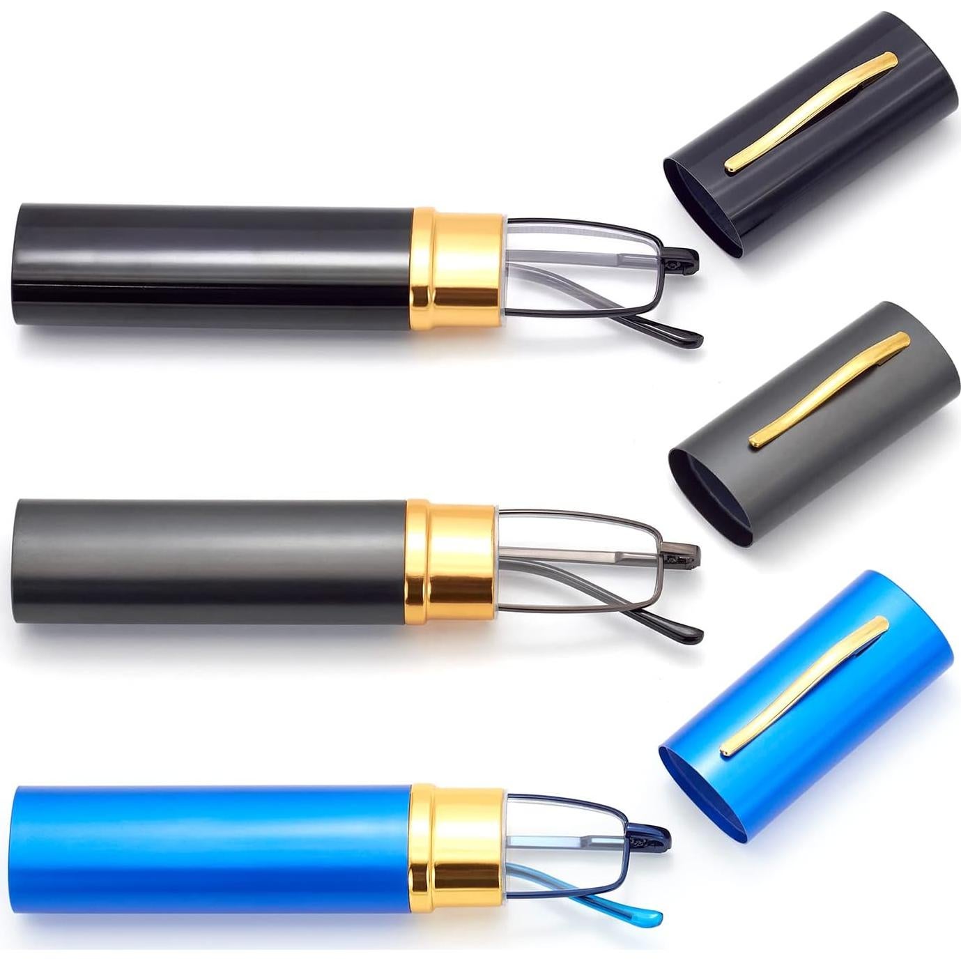 Gafas de Lectura Compactas HIGHLIKE 1.75x Metal Negro