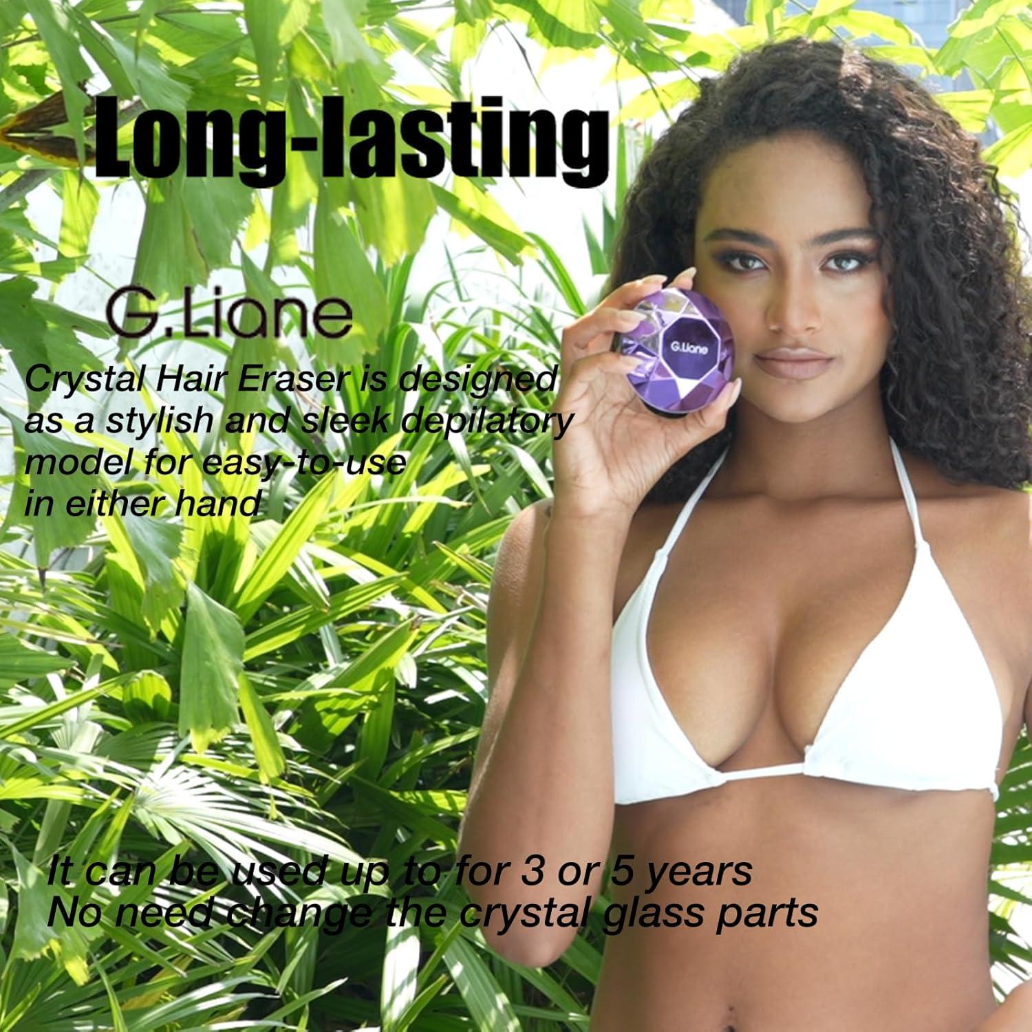 Epilador de Cristal G.Liane Violeta Indoloro y Eficiente