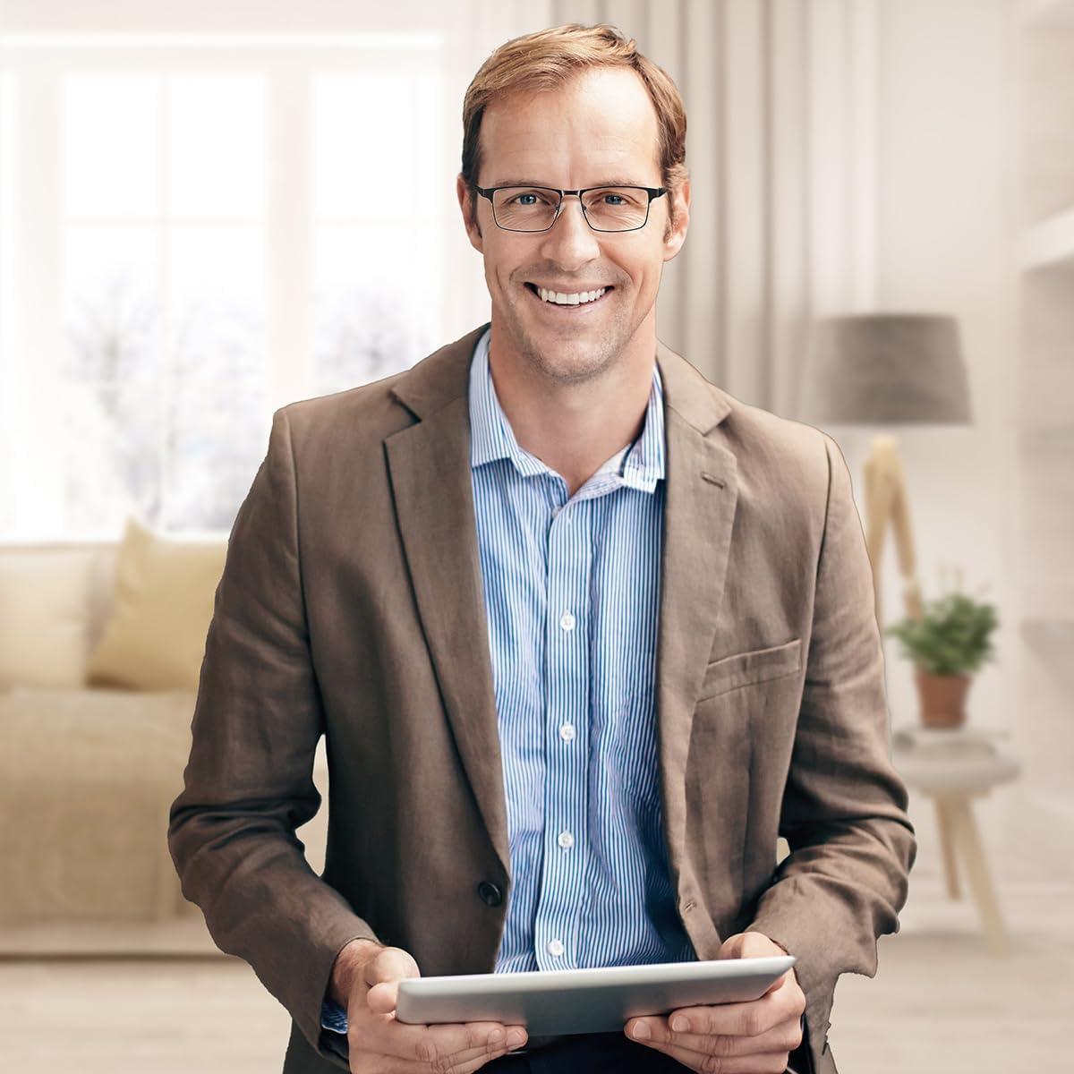 Gafas de lectura EYECEDAR 4-Pack Hombres 2.5 Dioptrías Negro