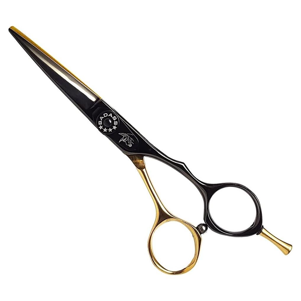 Tijeras de Afeitar Badass Beard Care Oro 13.34 cm Ajustables