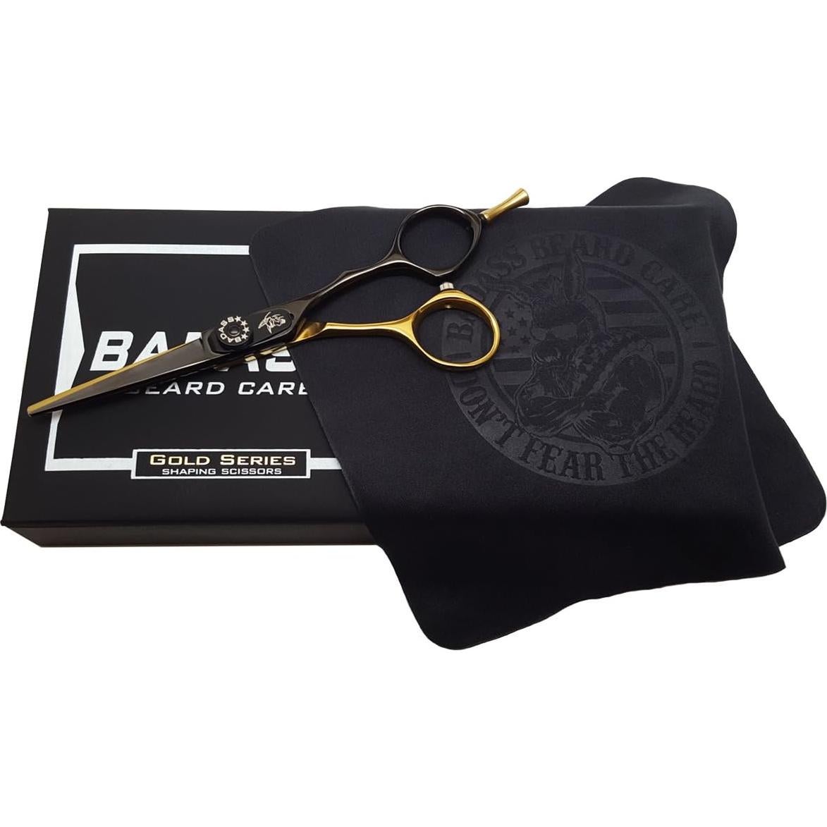 Tijeras de Afeitar Badass Beard Care Oro 13.34 cm Ajustables