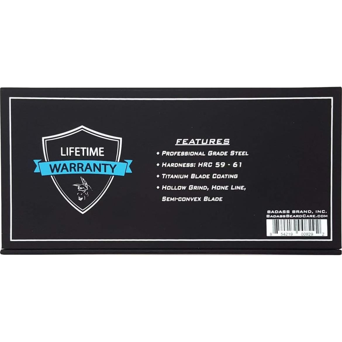 Tijeras de Afeitar Badass Beard Care Oro 13.34 cm Ajustables