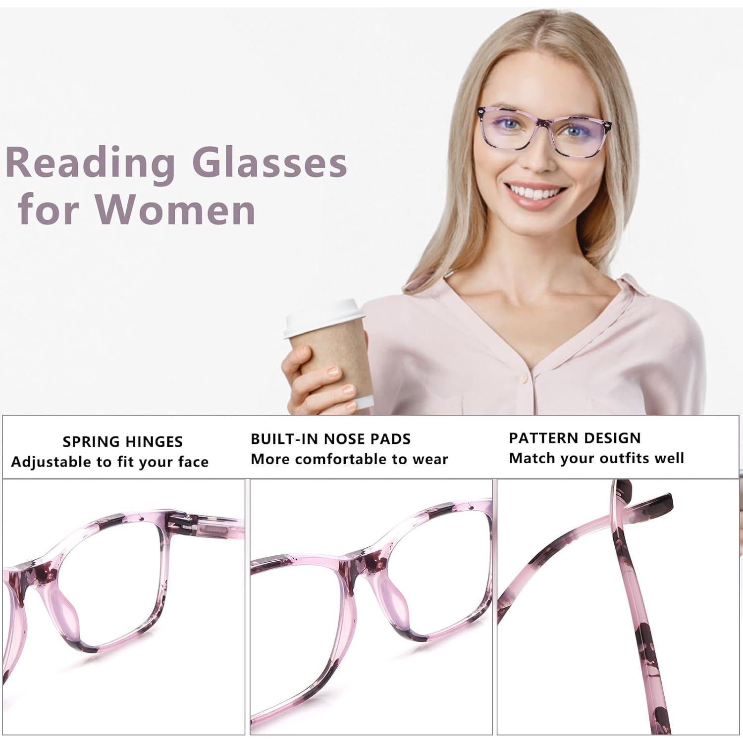 Gafas Progresivas Multifocales COJWIS Anti-Luz Azul 3.5x