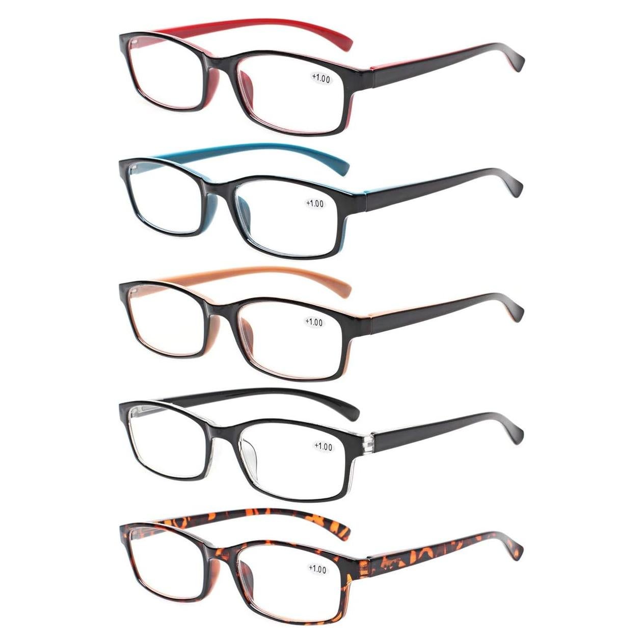 Gafas de lectura NORPERWIS 5 pares 1.75 con bisagra ajustable