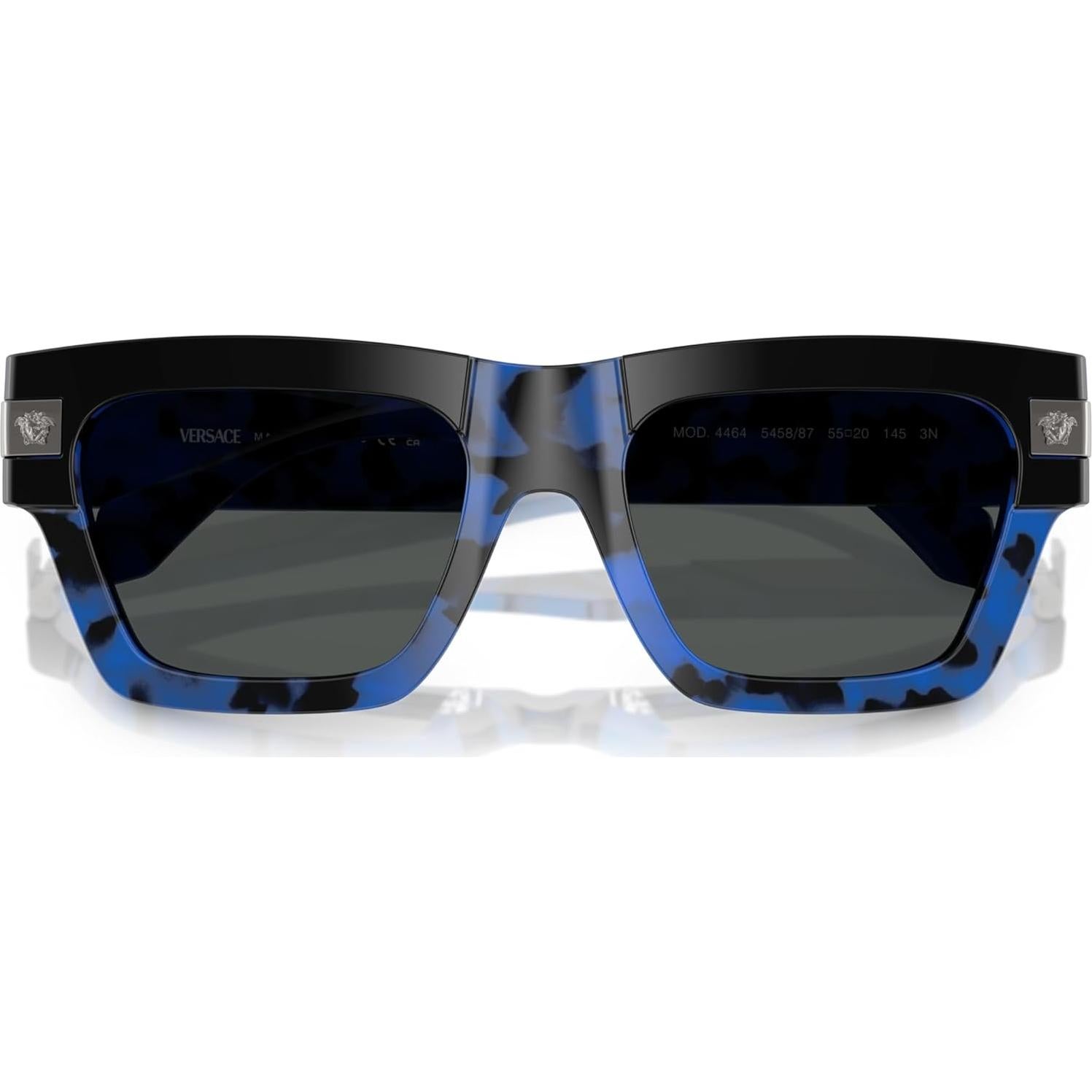 Gafas de sol Versace Hombre Marco Negro Lentes Grises 55mm