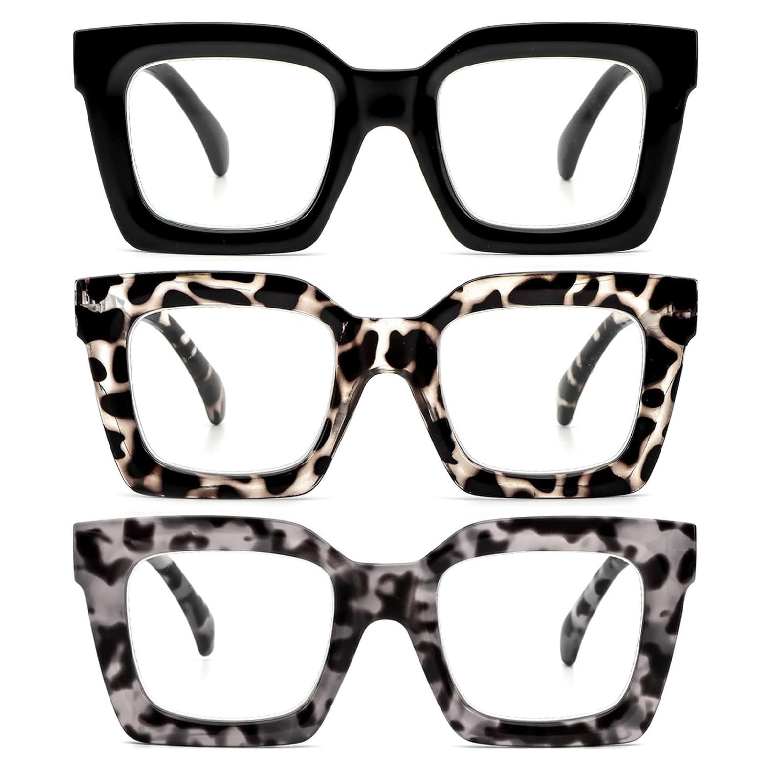 Gafas de Lectura REAVEE 3 Paquete Mujeres Bloqueo Luz Azul