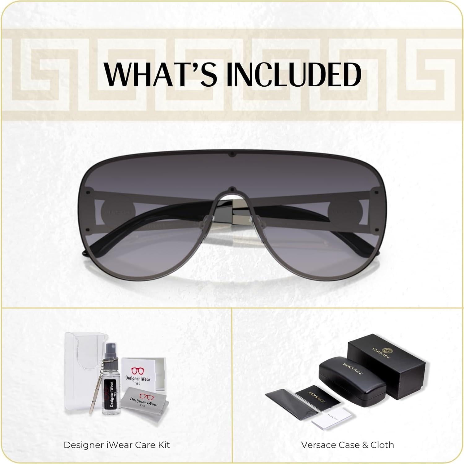 Gafas de sol Versace VE2166 Unisex Oro pálido/Gris