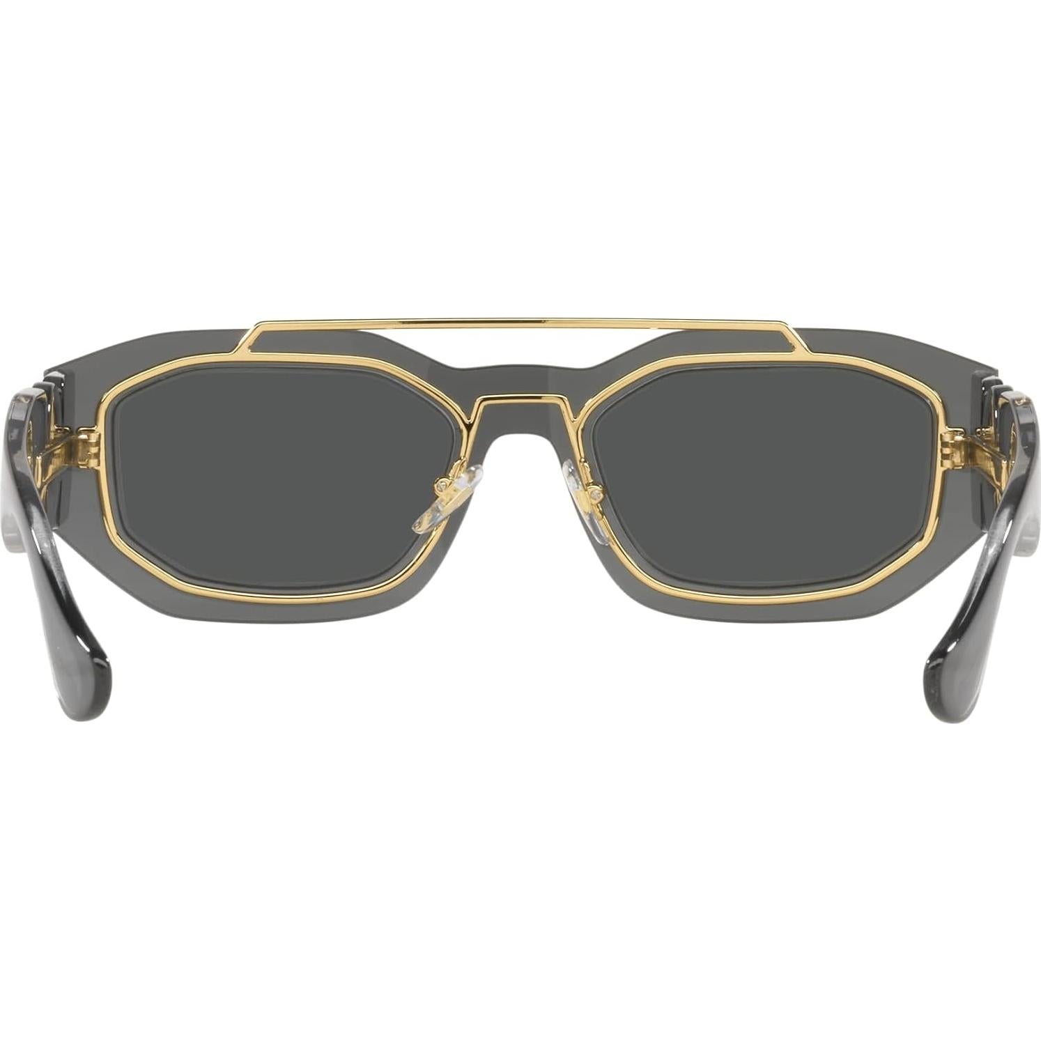 Gafas de sol Versace unisex marco transparente gris 51mm