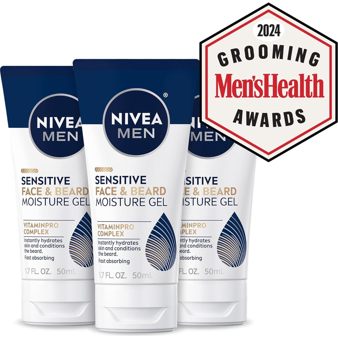 Gel Hidratante NIVEA MEN para Cara y Barba 3x50ml
