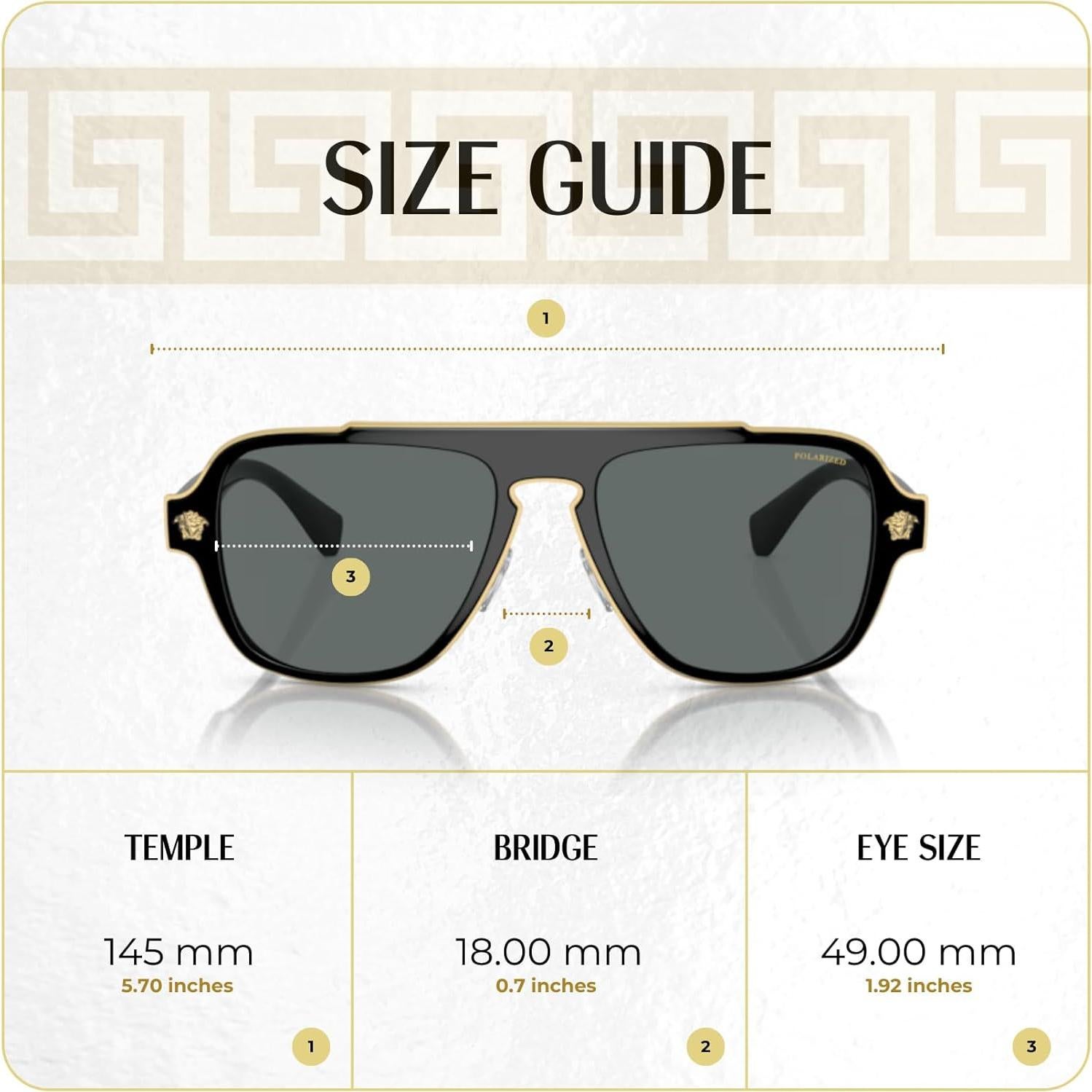 Gafas de sol Versace VE2199 con lentes polarizados gris