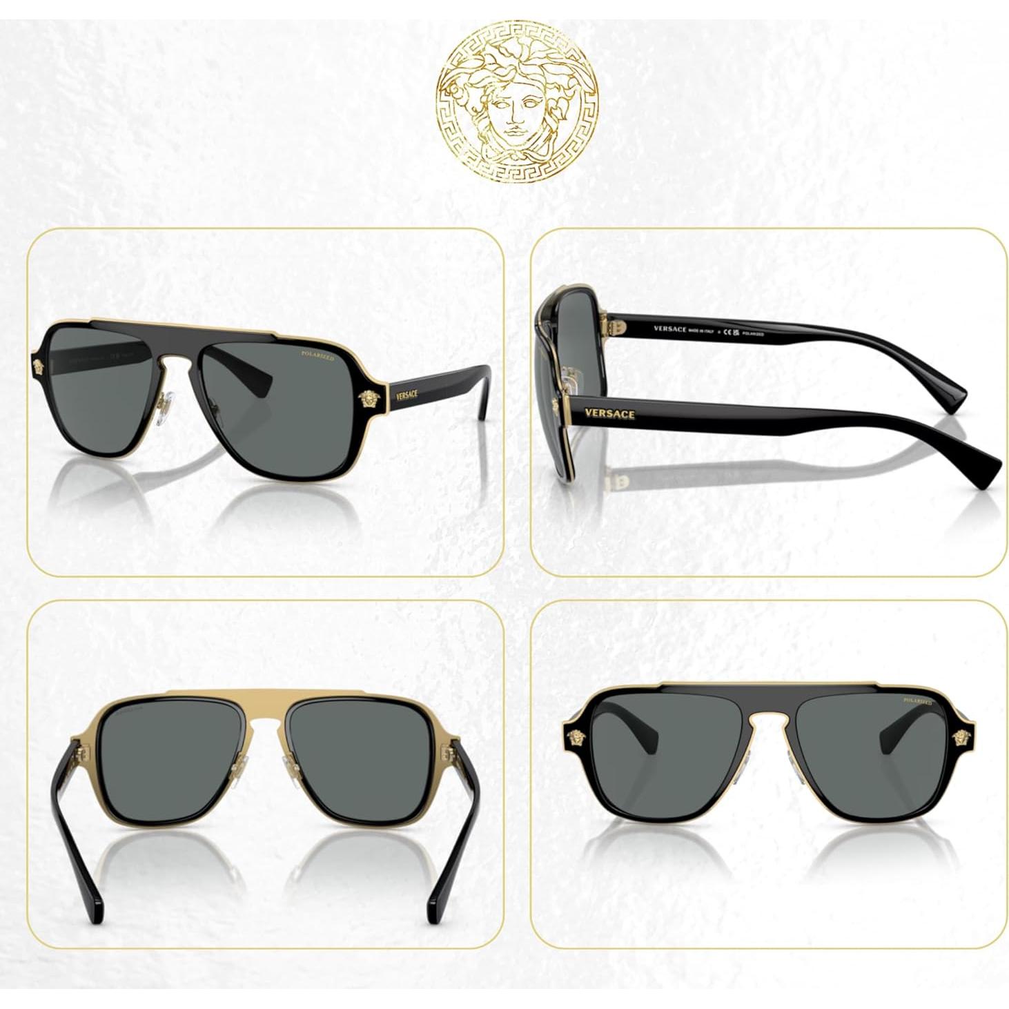 Gafas de sol Versace VE2199 con lentes polarizados gris