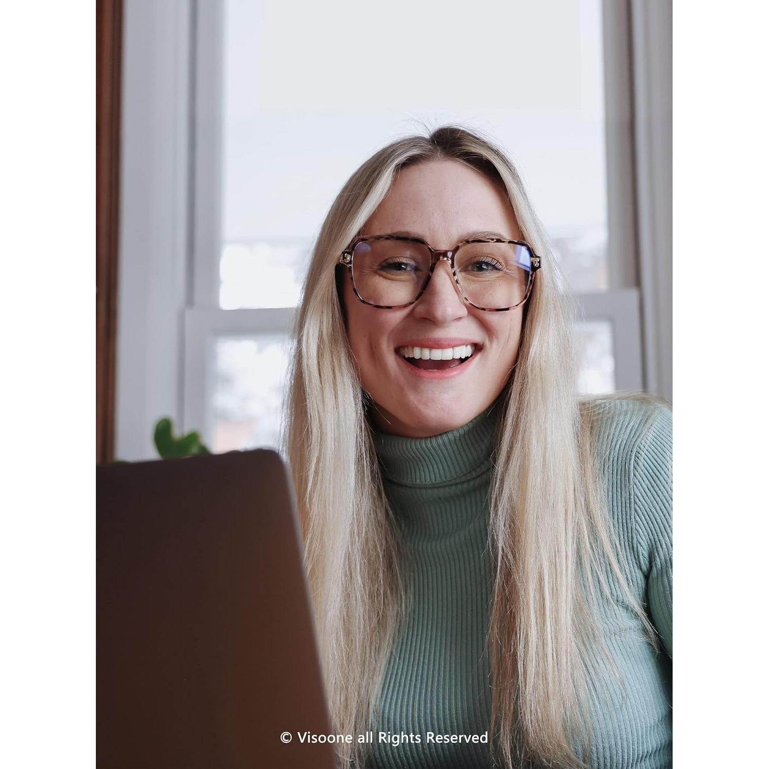 Gafas de bloqueo luz azul VISOONE modelo Remy tamaño grande