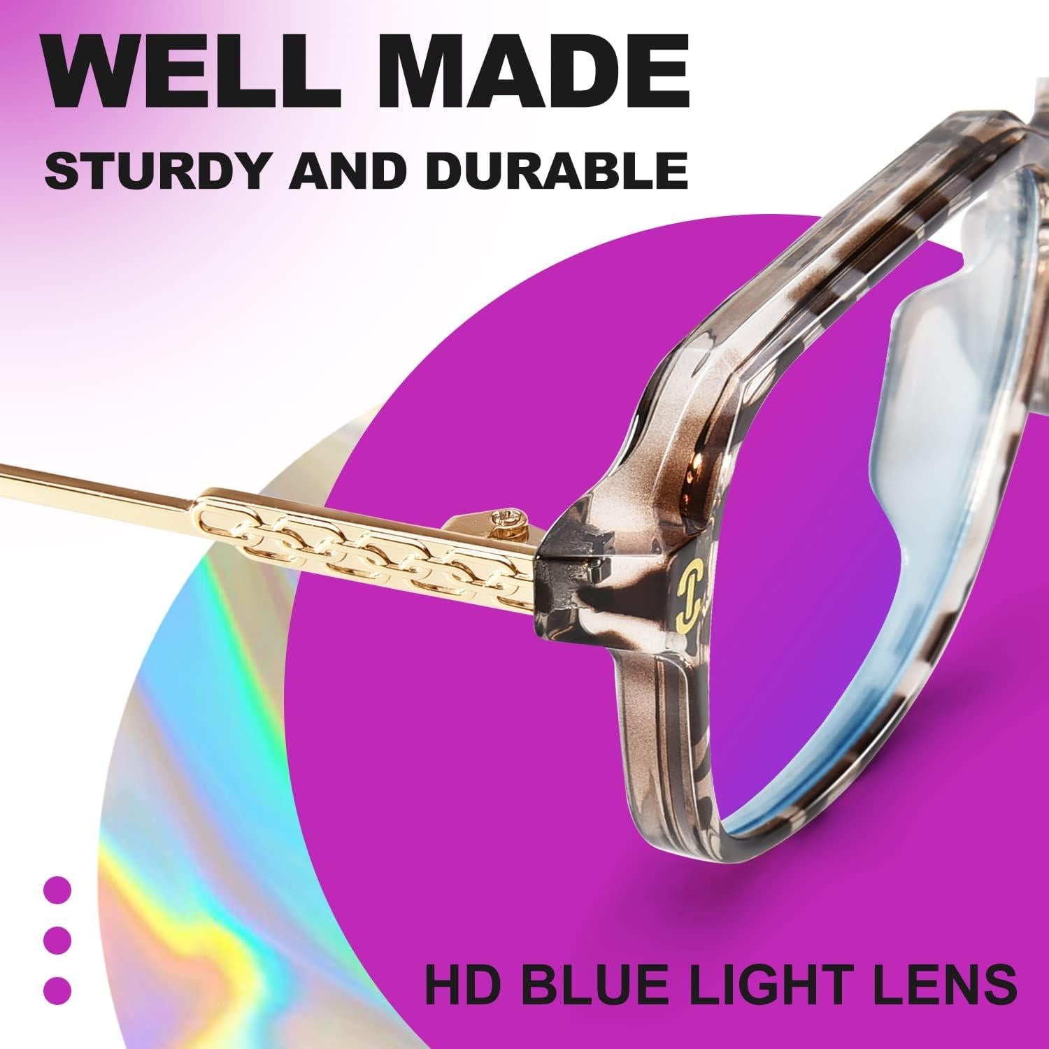 Gafas de bloqueo luz azul VISOONE modelo Remy tamaño grande