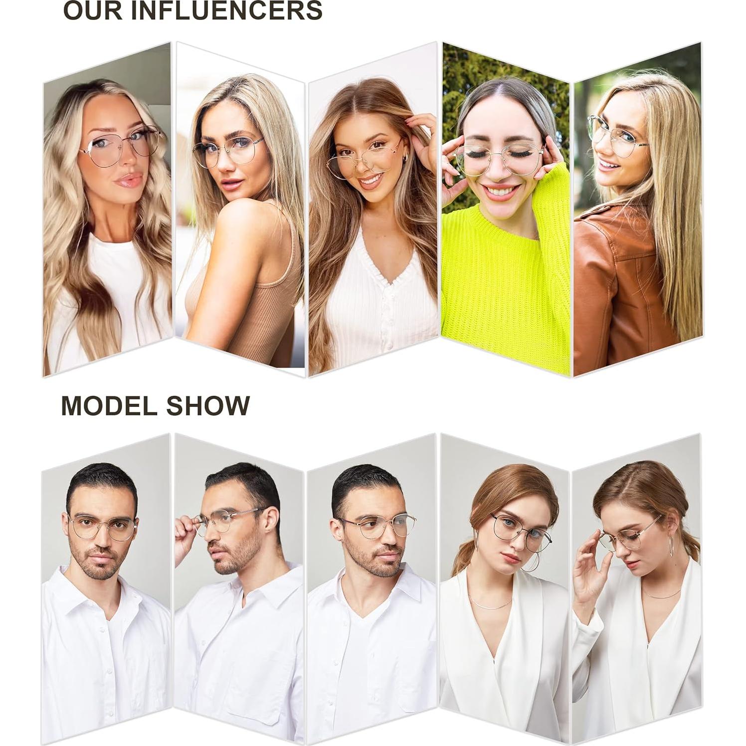 Gafas de aviador SOJOS SJ5098 con bloqueo luz azul unisex