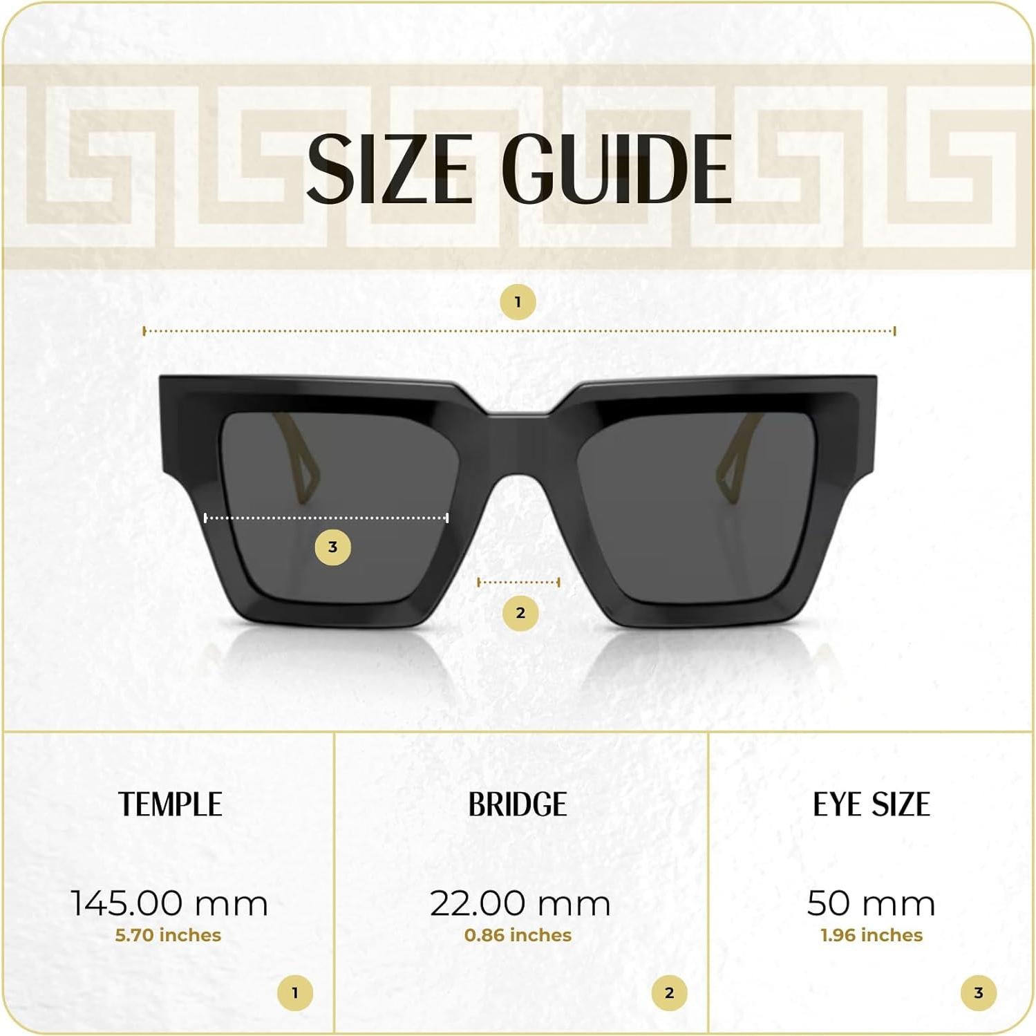 Gafas de sol cuadradas Versace VE4431 para mujeres + Kit iWear