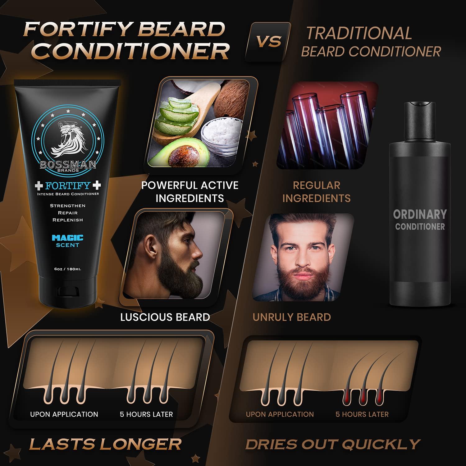 Acondicionador para Barba Bossman Fortify - Hidratante Natural