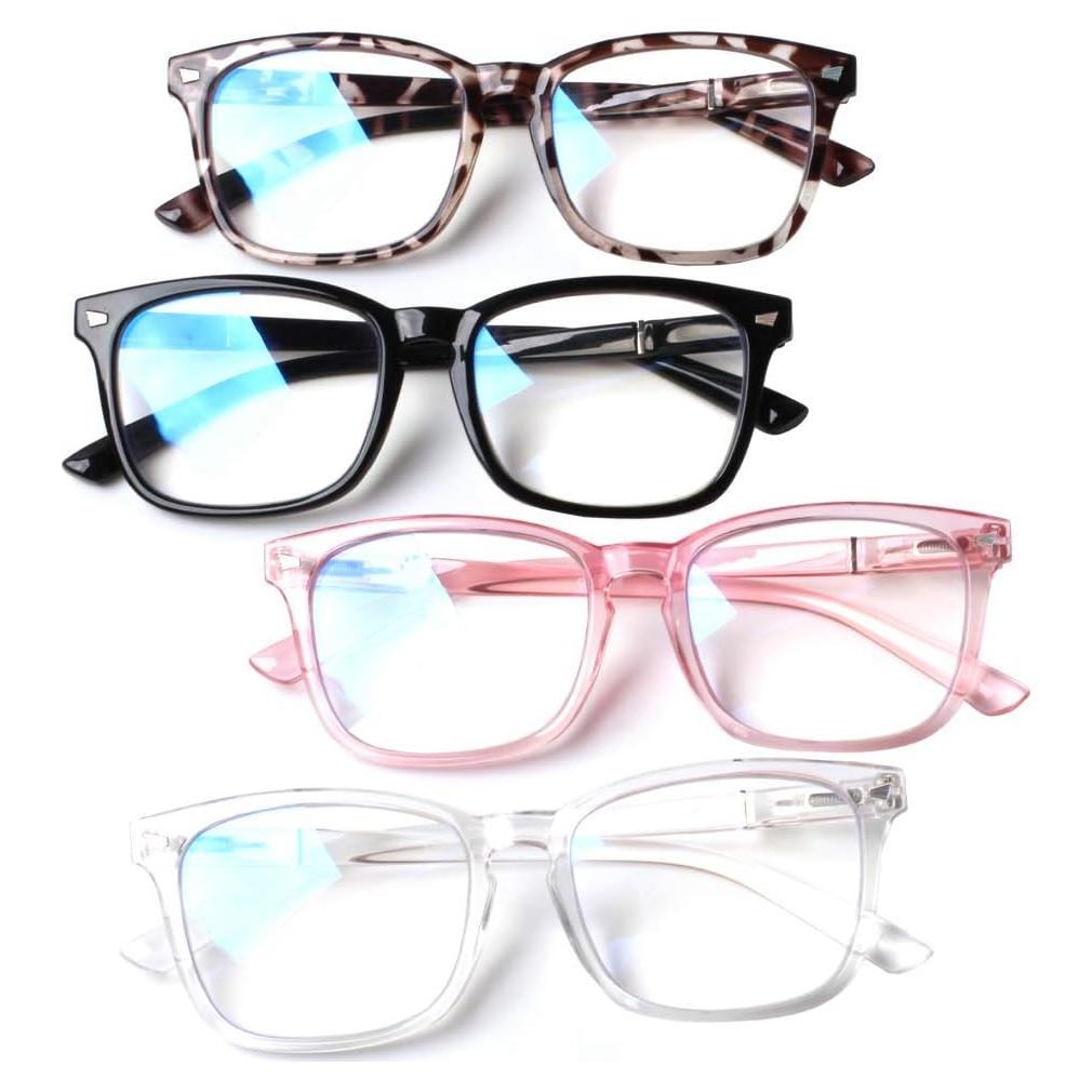 Gafas de Lectura Henotin 4-Pack Bloqueo Luz Azul Unisex