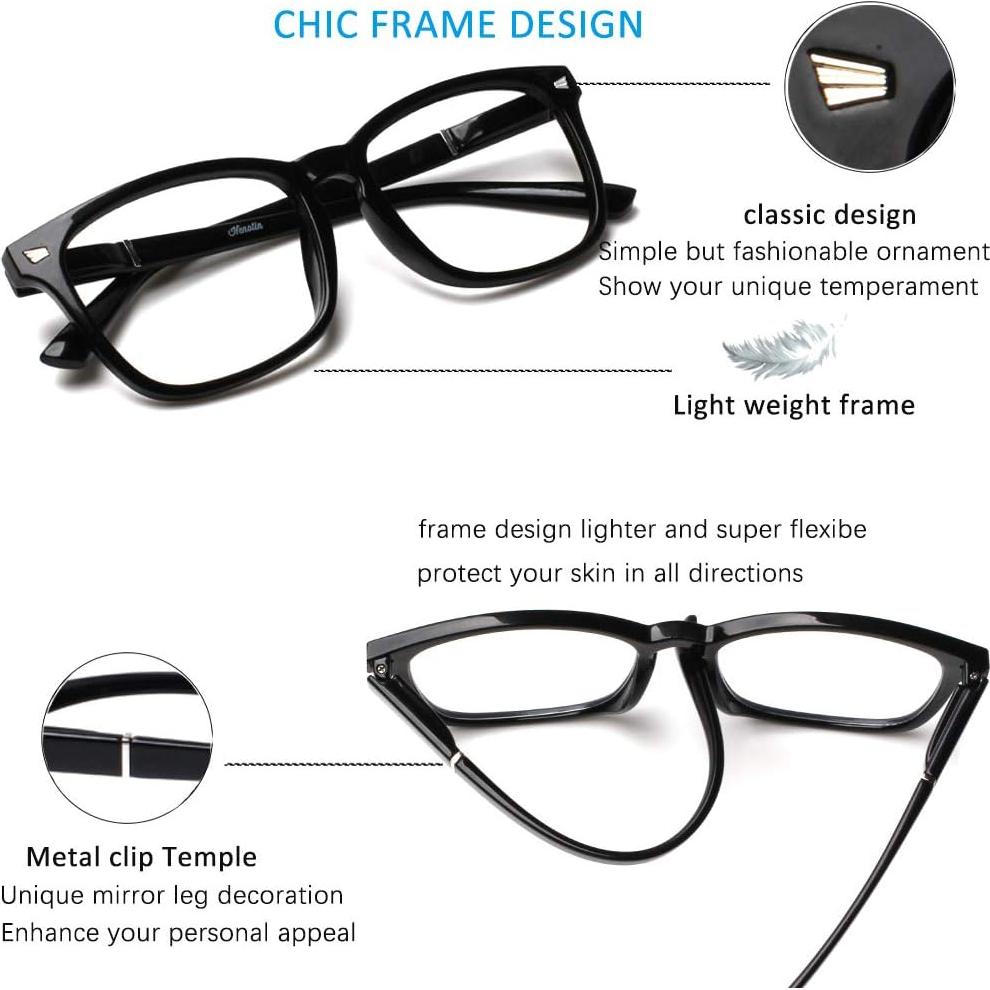 Gafas de Lectura Henotin 4-Pack Bloqueo Luz Azul Unisex