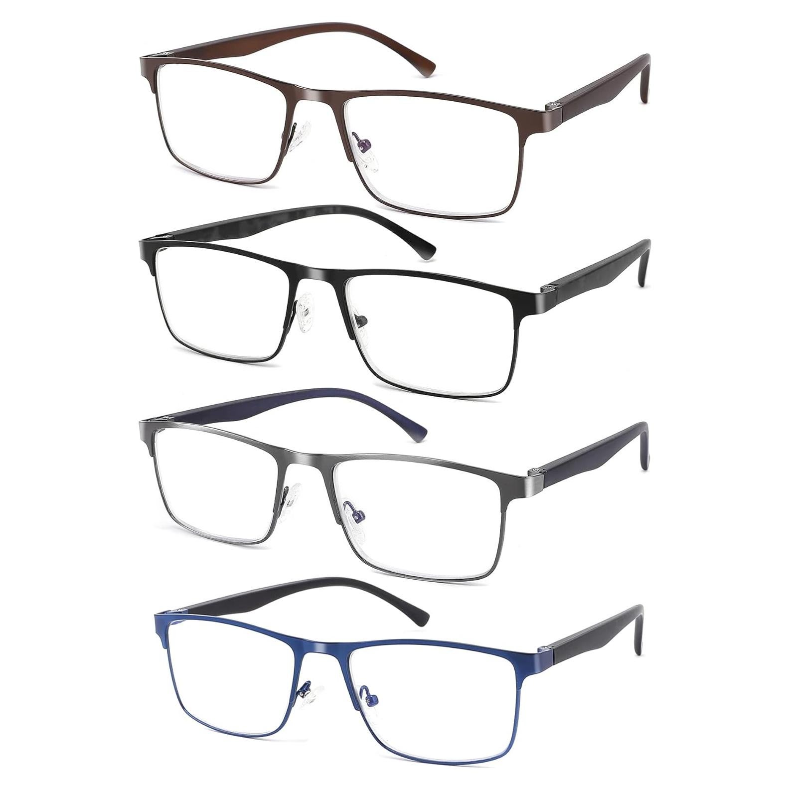 Paquete de 4 Gafas de Lectura WAN HAO KANG +2.0 Luz Azul