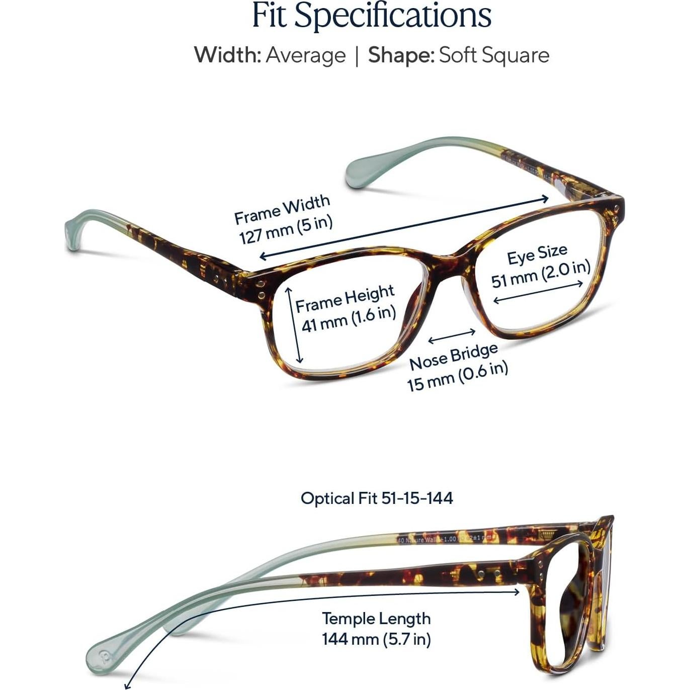 Gafas de Lectura Peepers Tortuga/Aqua 1.75x para Mujeres