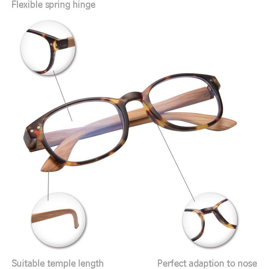 Gafas de Lectura Eyeguard 4 Pack Filtro Luz Azul Unisex