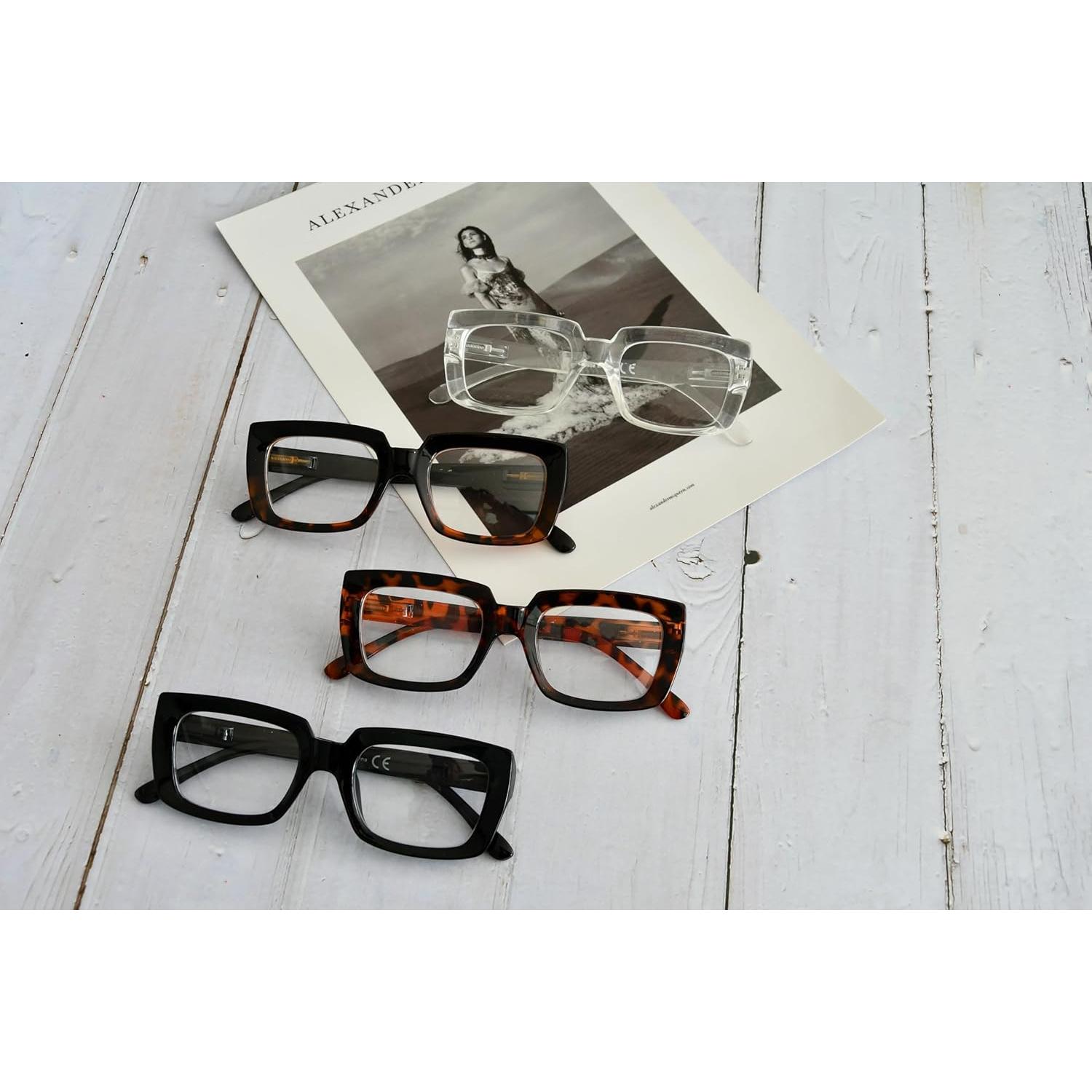 Gafas de Lectura Eyekepper 4 Paquetes Dama Cuadradas 2.75x