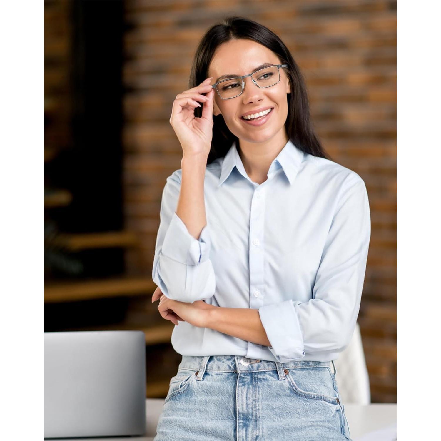 Paquete de 3 Gafas de Lectura YayGlasz TR90 con Protección Luz Azul