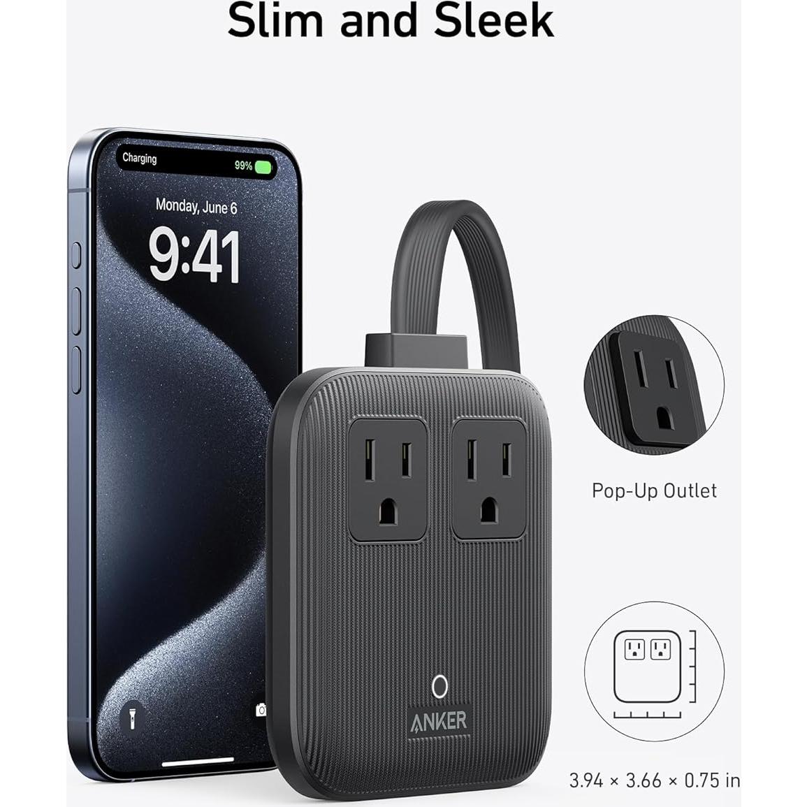 Estación de Carga Anker Nano 67W 6-en-1 USB C para iPhone 15