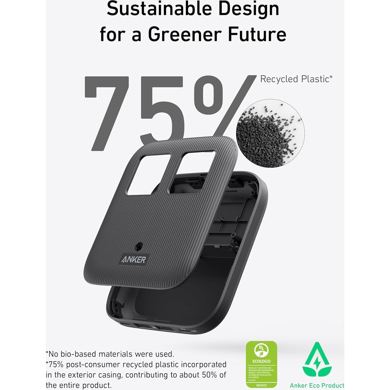 Estación de Carga Anker Nano 67W 6-en-1 USB C para iPhone 15