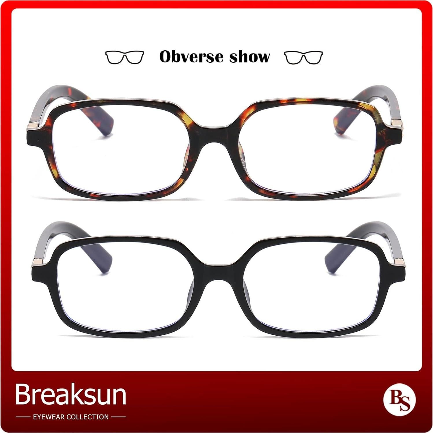 Gafas Retro Breaksun B70 Bloqueo Luz Azul Paquete Doble