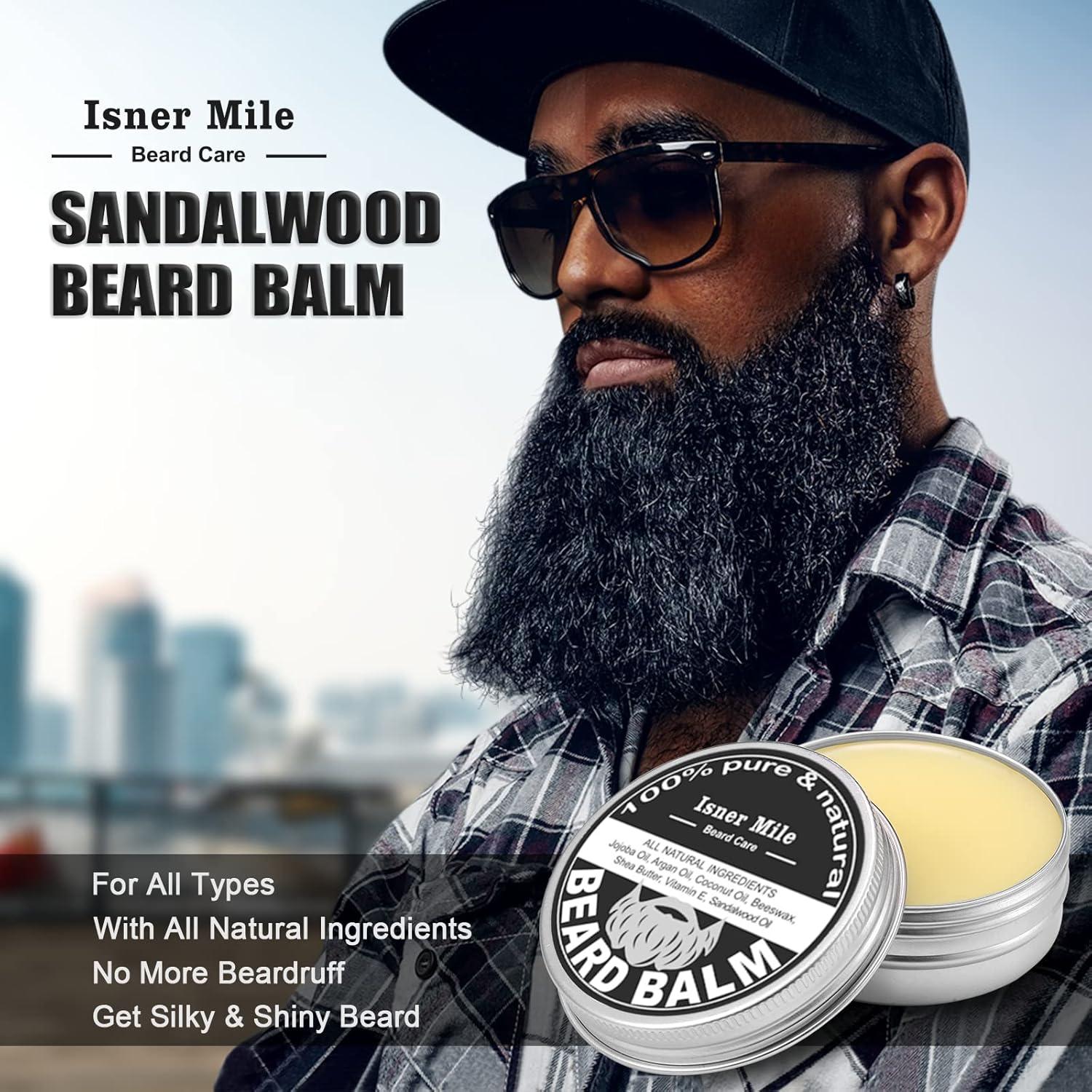 Kit de Barba Isner Mile con Champú, Aceite y Tijeras