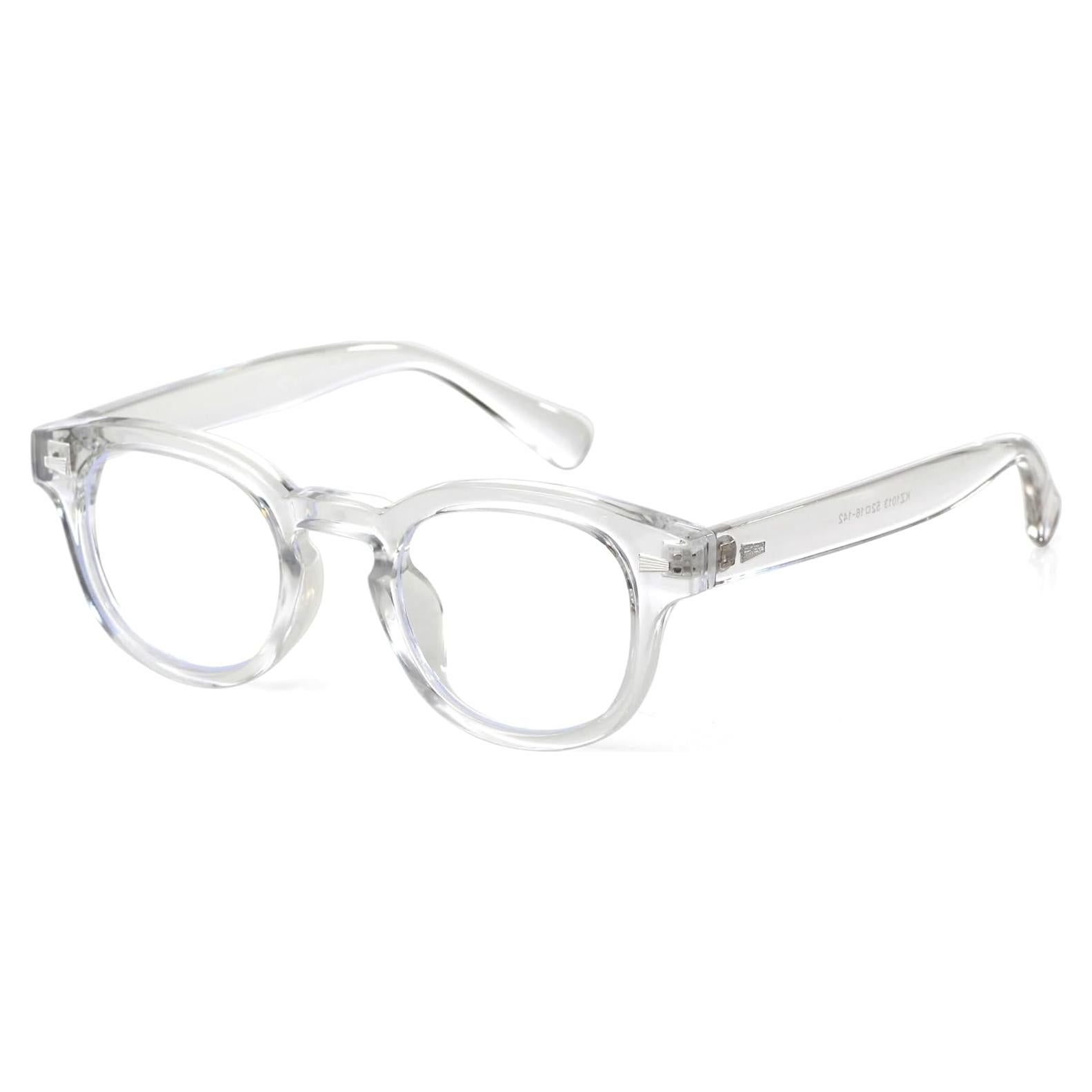 Gafas Redondas Johnny Depp Vintage Montura Gruesa Lentes Claros