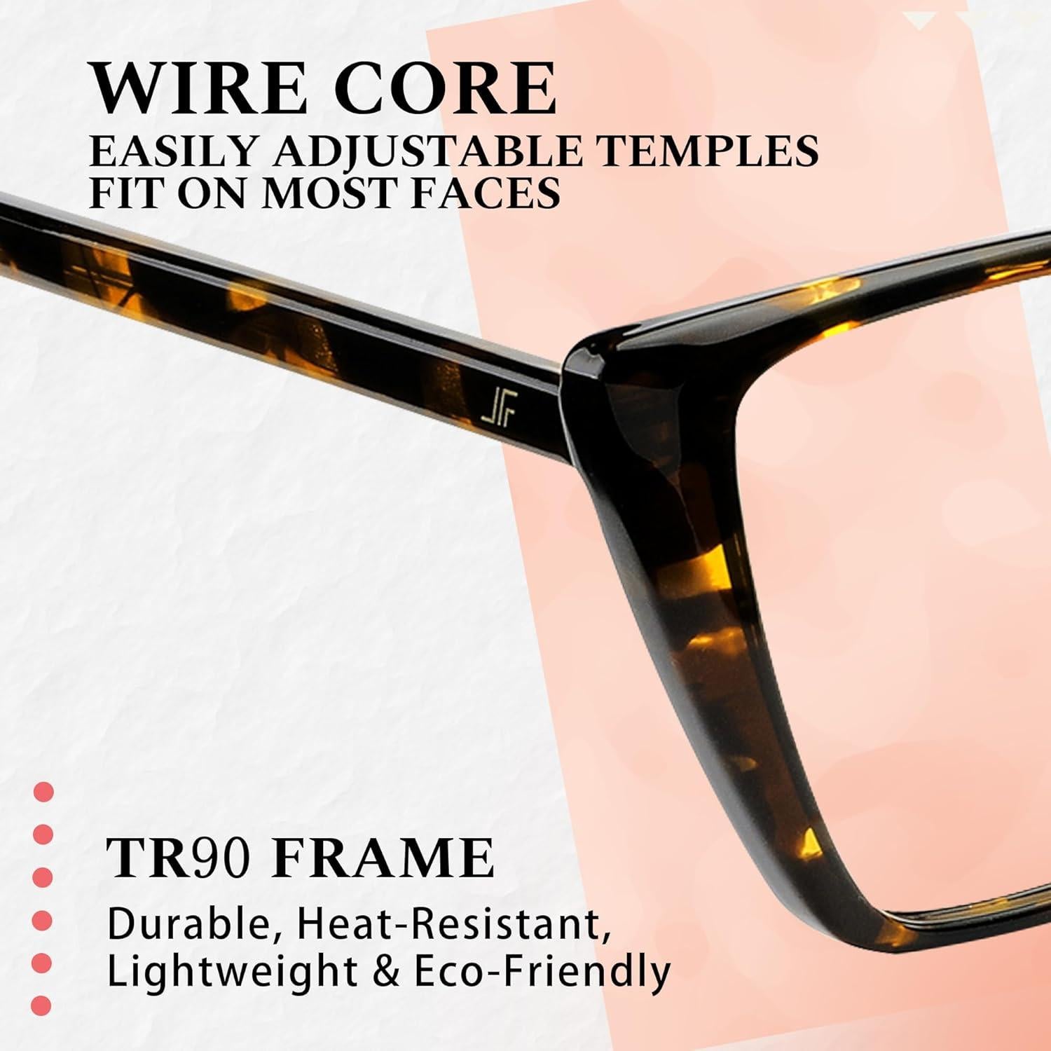 Gafas de Bloqueo Luz Azul JFXQDR RF6204 Mujeres Ojo de Gato