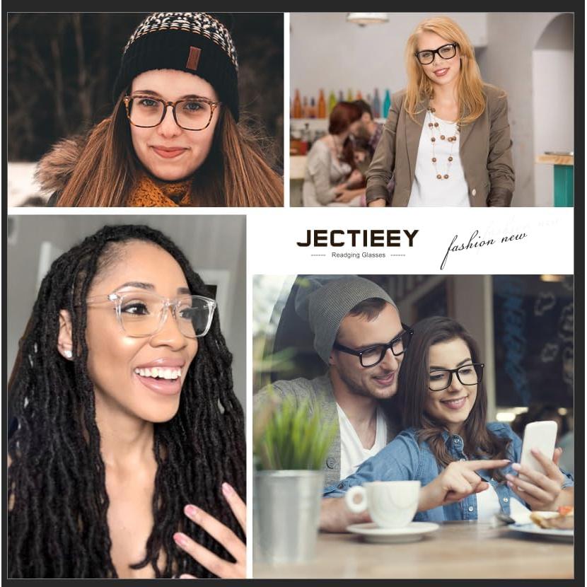 Gafas de lectura Jectieey A02 negras con bloqueo luz azul
