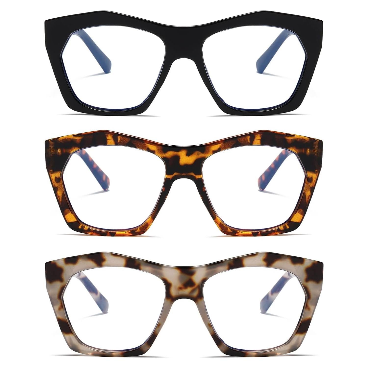 Gafas de Lectura Viseng 3 Paquetes +0.0 Bloqueo Luz Azul