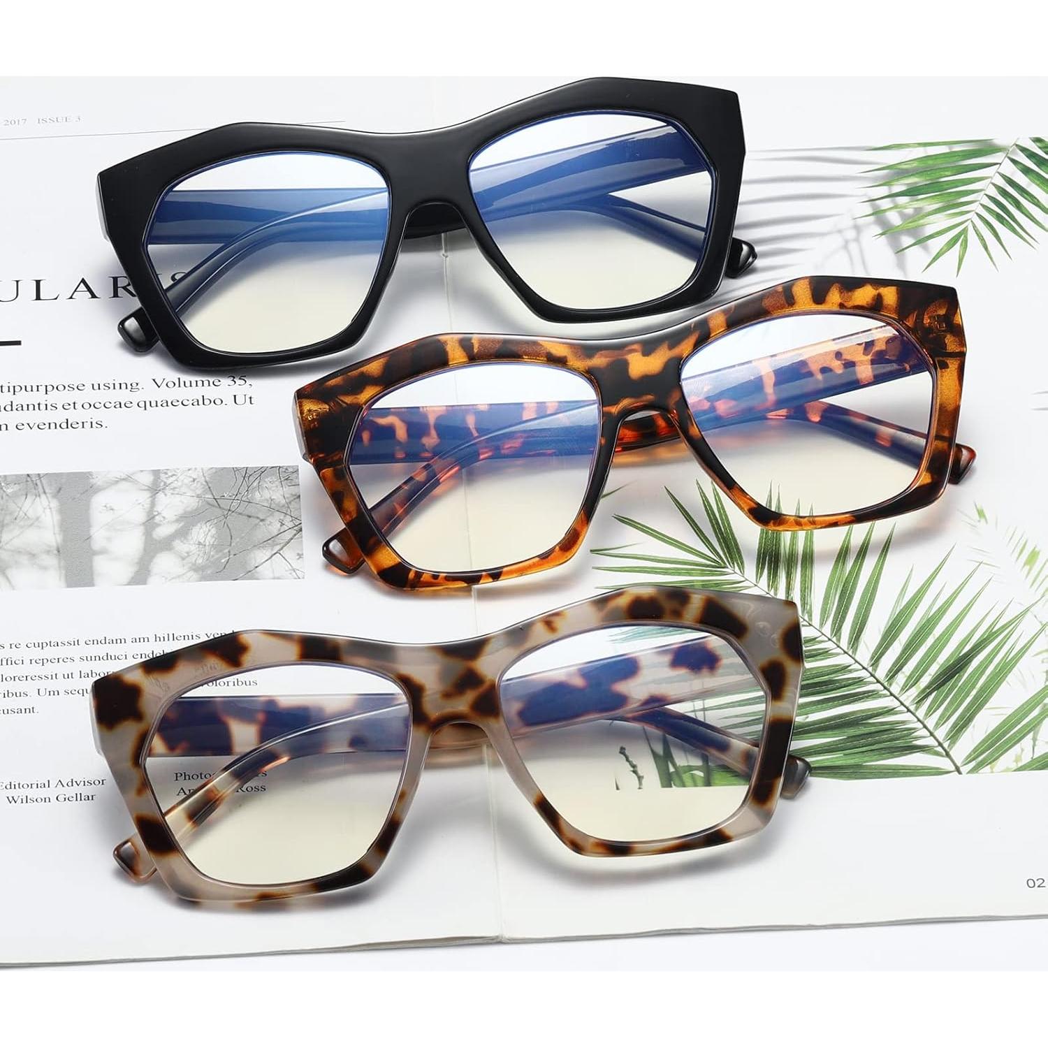 Gafas de Lectura Viseng 3 Paquetes +0.0 Bloqueo Luz Azul