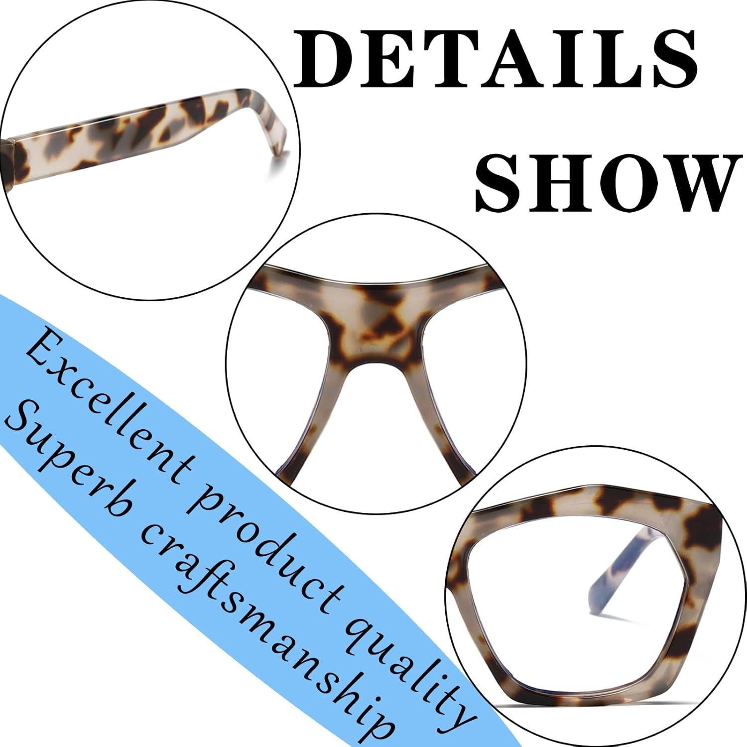 Gafas de Lectura Viseng 3 Paquetes +0.0 Bloqueo Luz Azul