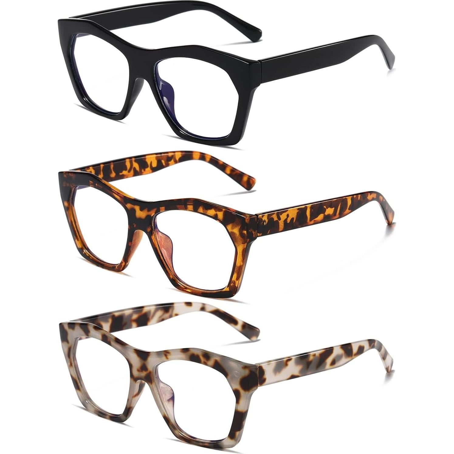 Gafas de Lectura Viseng 3 Paquetes +0.0 Bloqueo Luz Azul