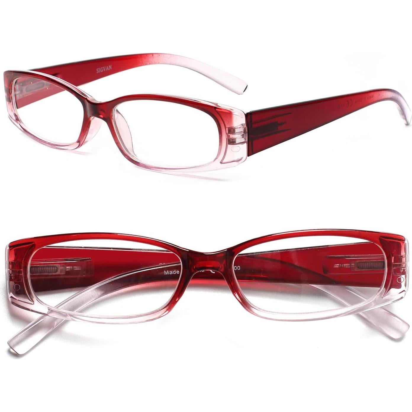 Paquete de 5 Gafas de Lectura SIGVAN 2.50 Rectangulares