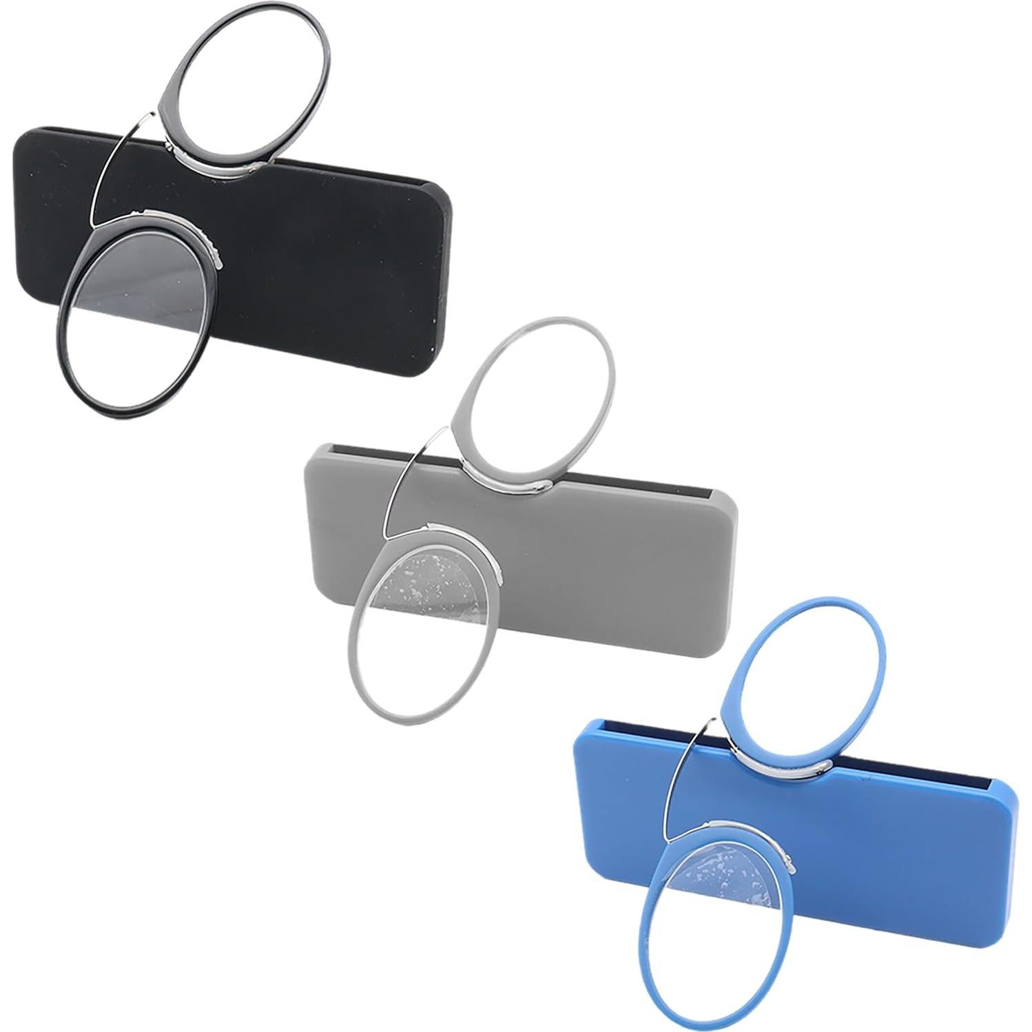 Gafas de Lectura Sin Patillas 3 Pares Clip Nariz 1.5x